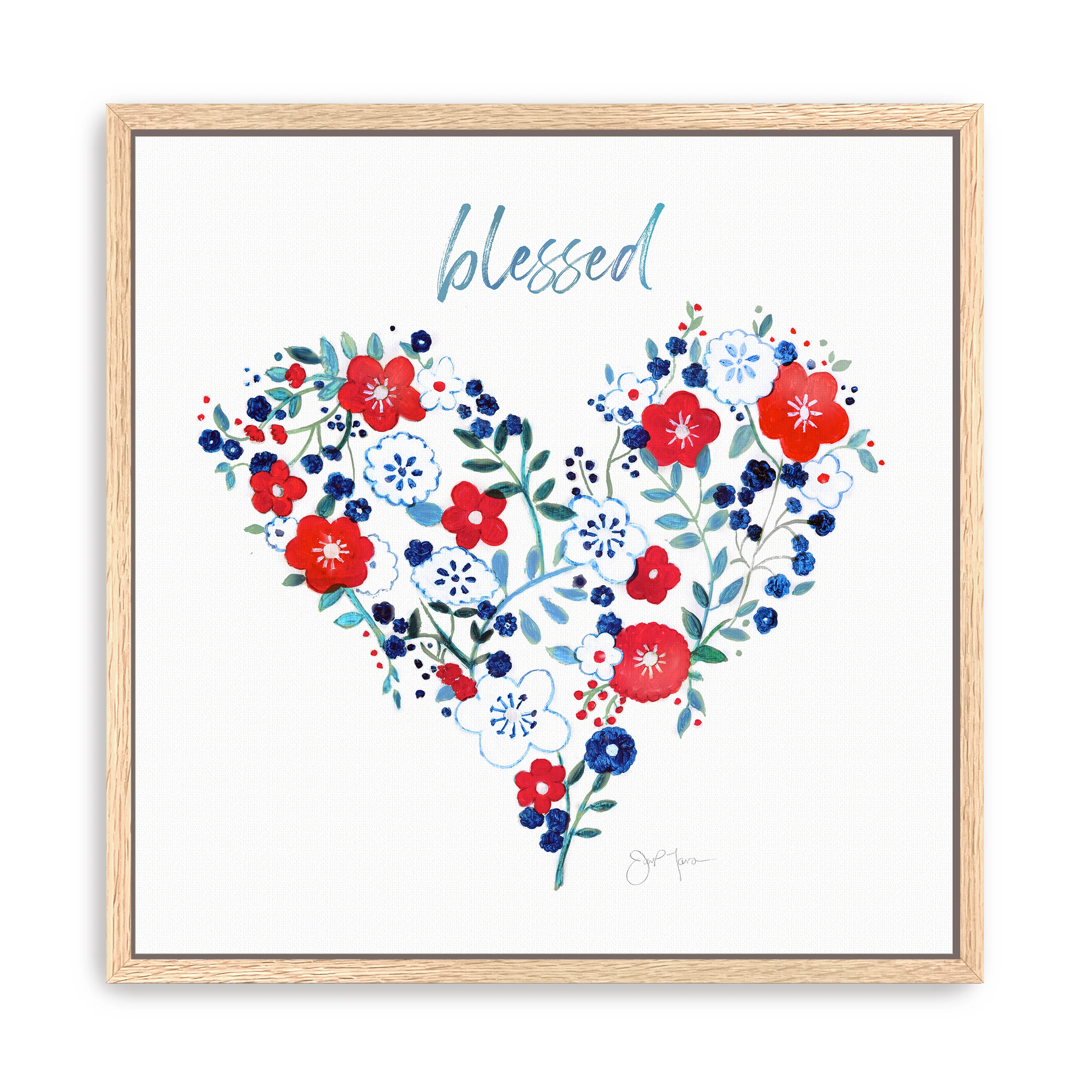 Blessed Heart Canvas Giclee