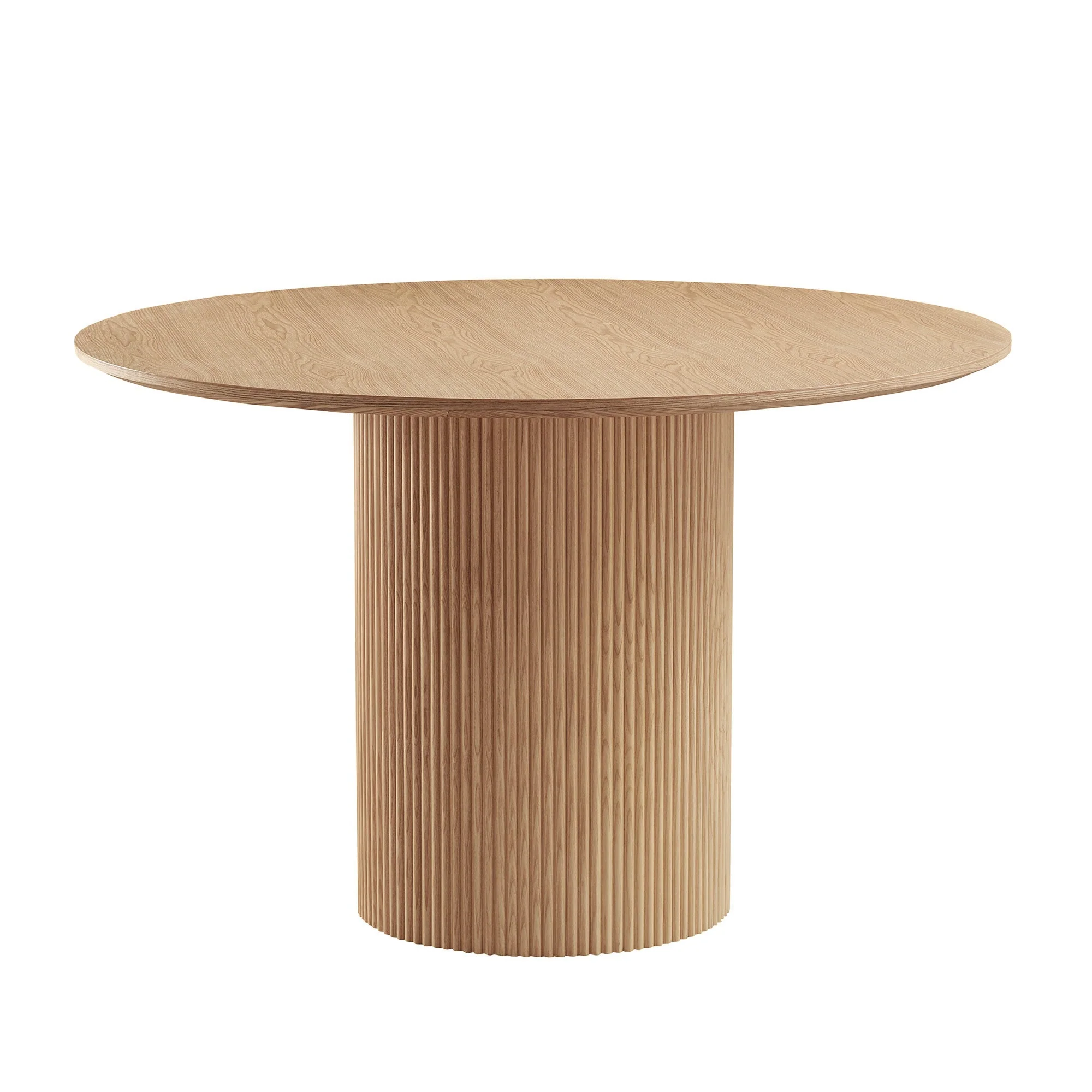 Volet 47.24 Round Dining Table with Wave Pattern Base