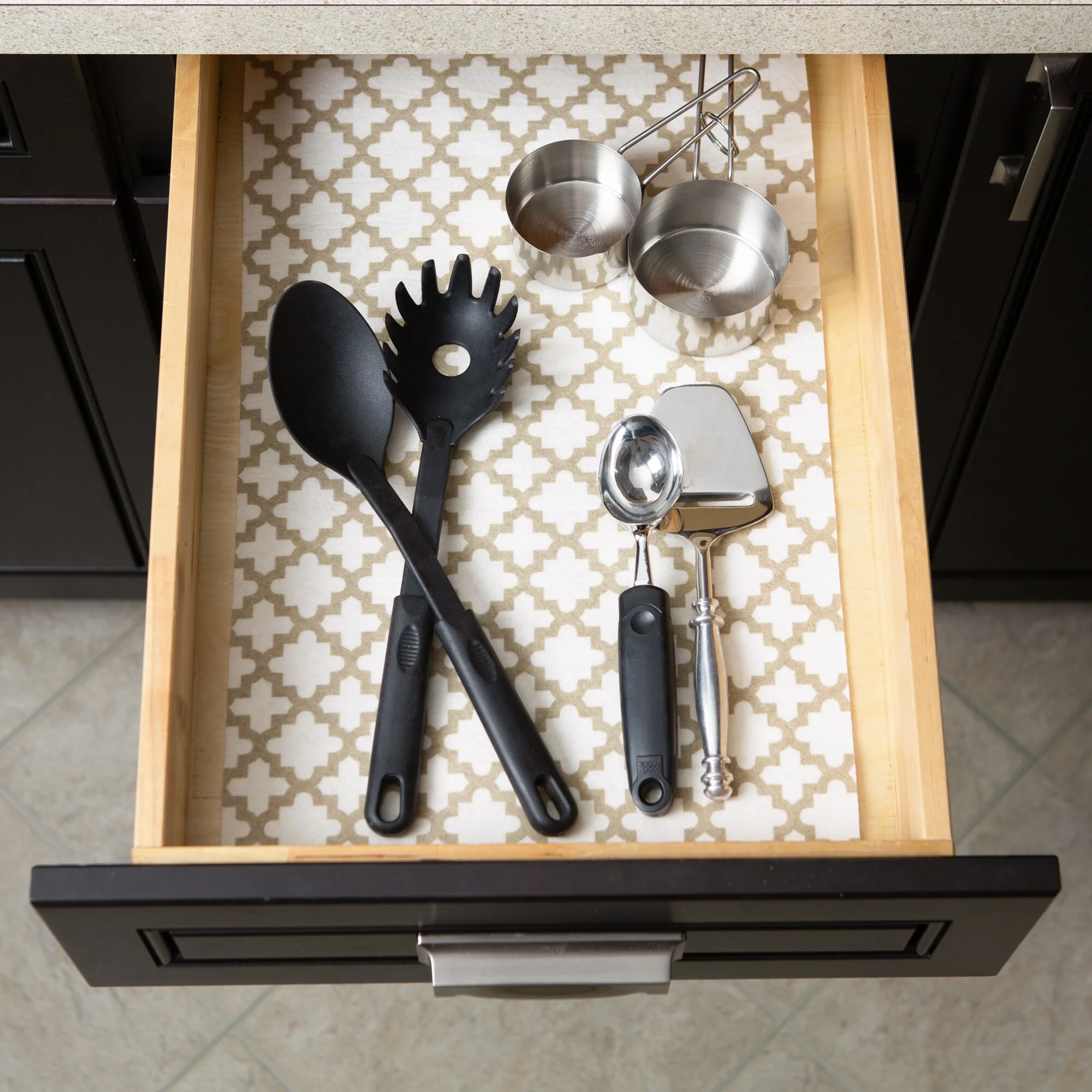 DII Grey Lattice Shelf Liner (Set of 2)