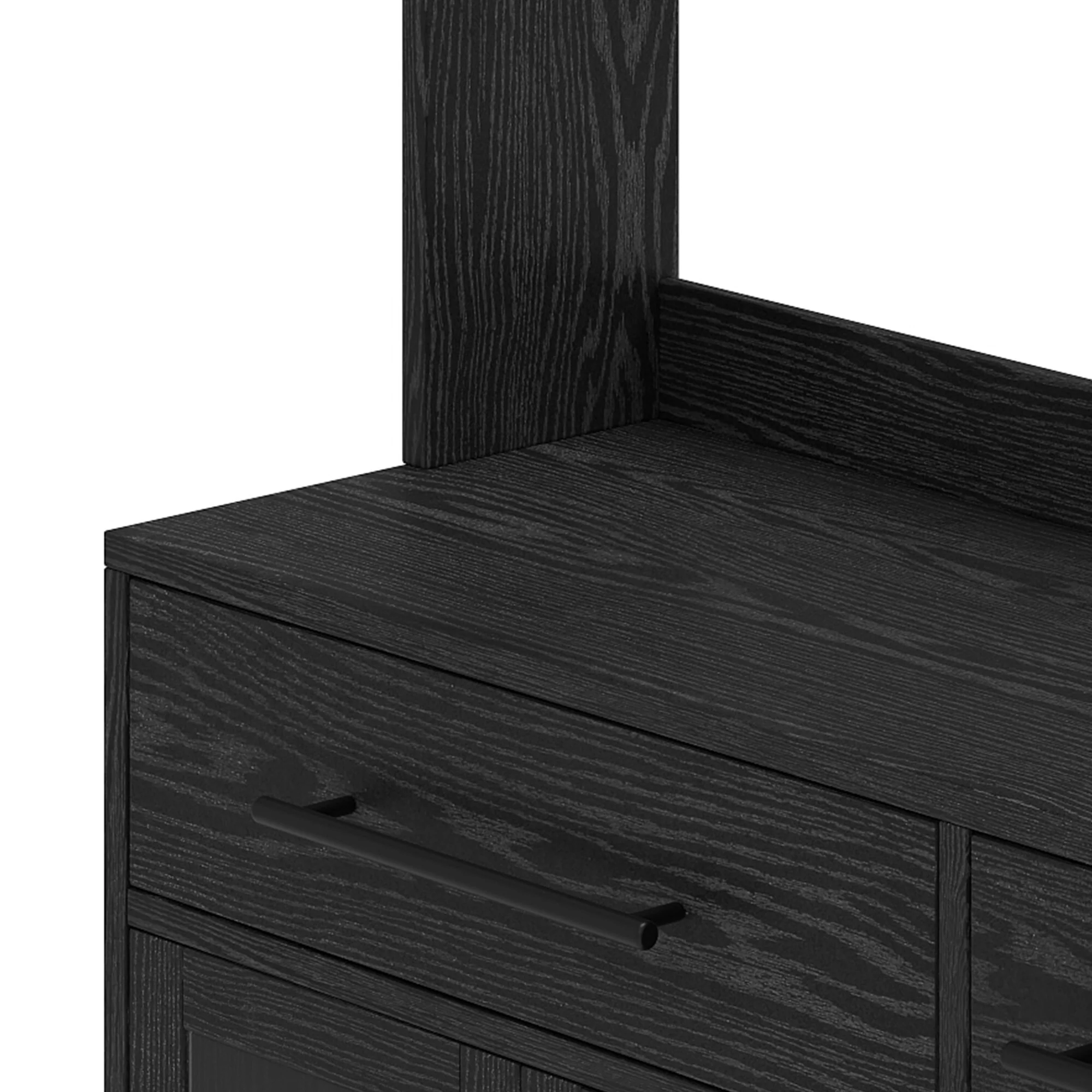 Moasis 71'' Kitchen Pantry Storage Cabinet Microwave Stand Hutch Cabinet with Power Outlet