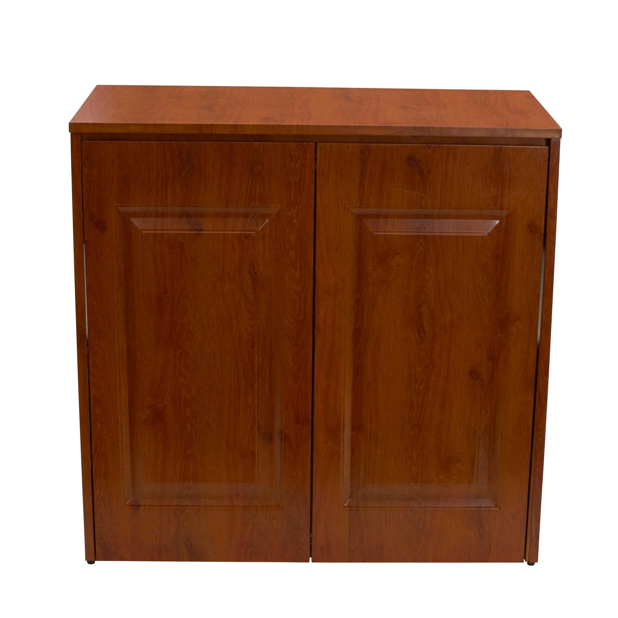 Household Essentials Double Hamper Cabinet, Wood Grain