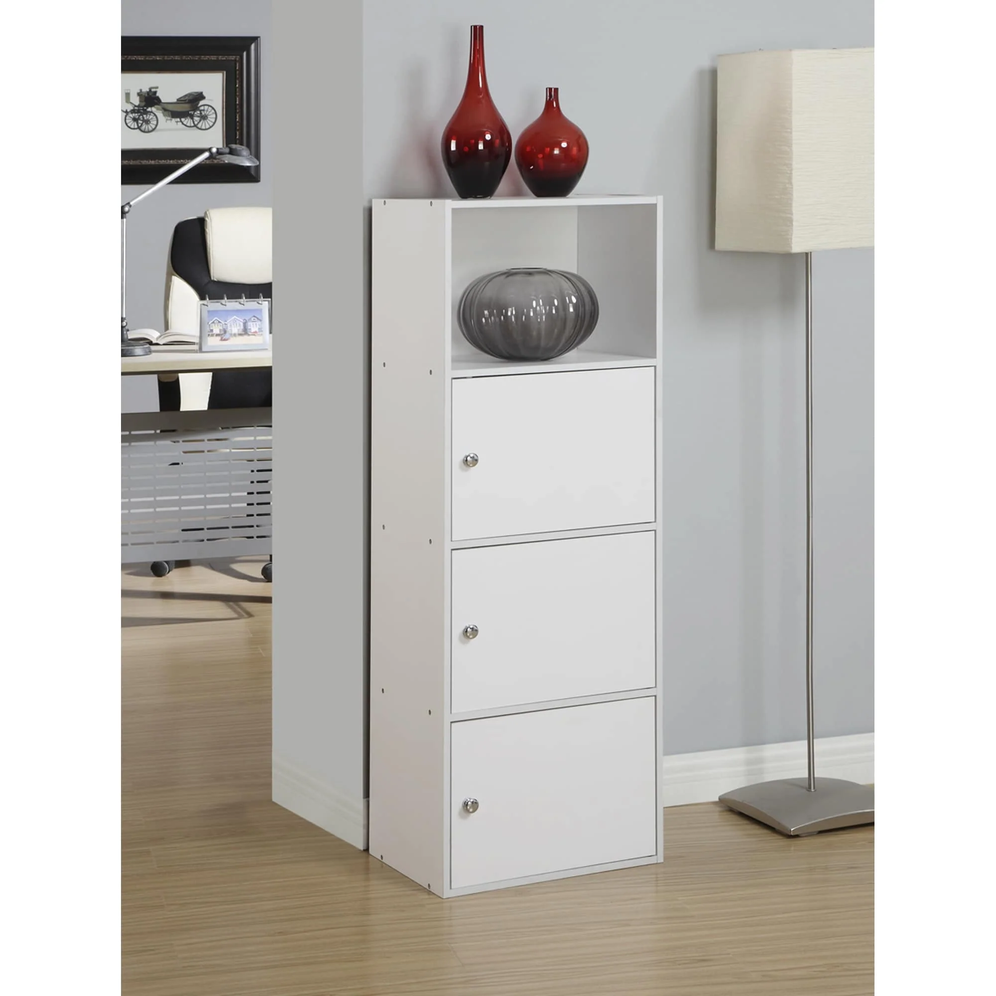 Convenience Concepts Xtra Storage 3 Door Cabinet with Shelf