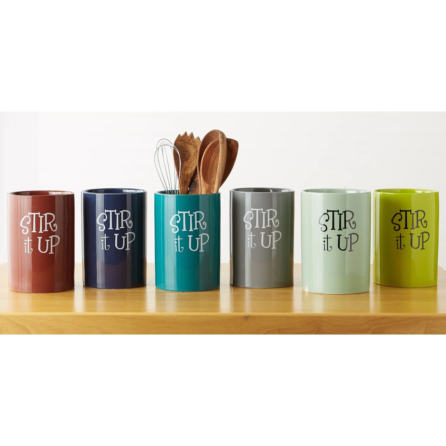 DII Stir It Up Ceramic Utensil Holder
