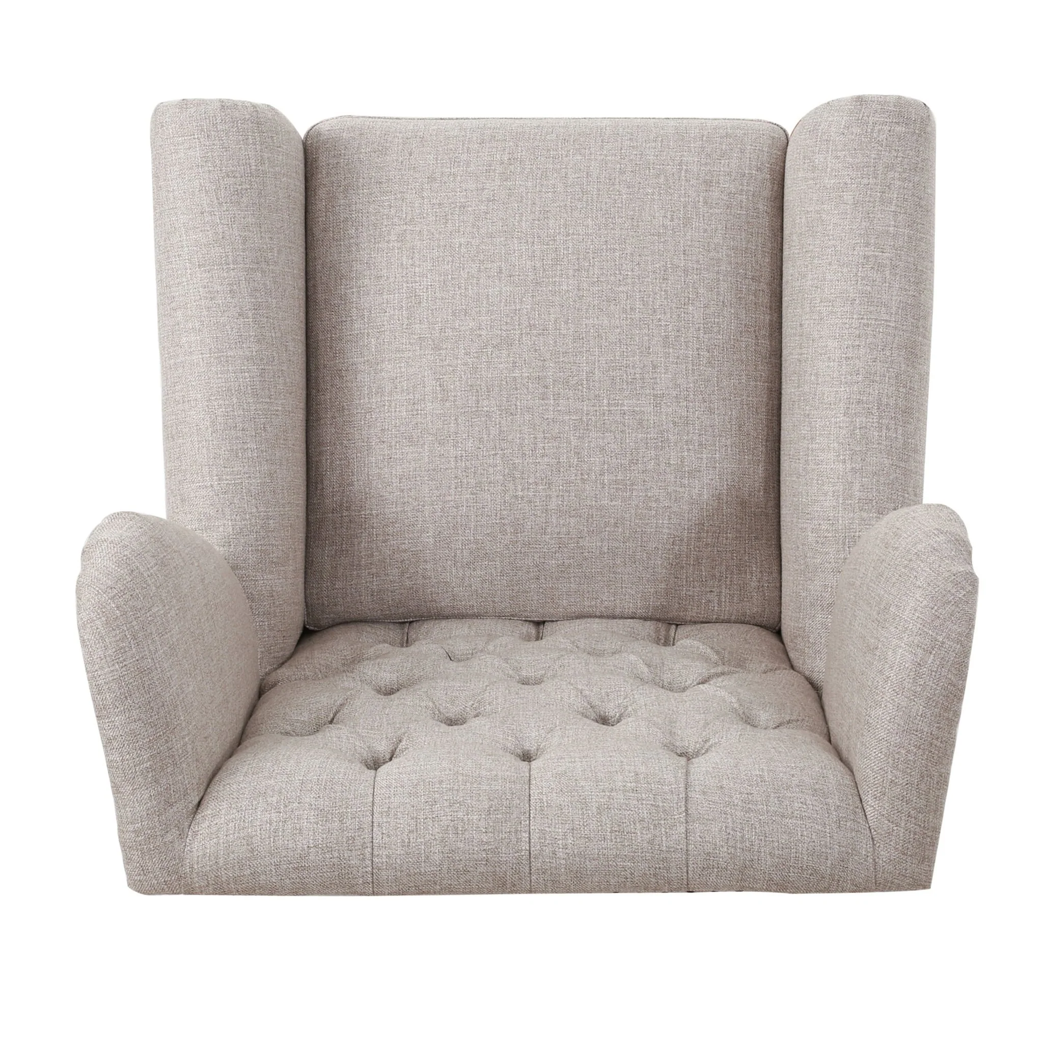 Cerebral Upholstered Wingback Chair with Diamond Tufting and Nailhead Trim
