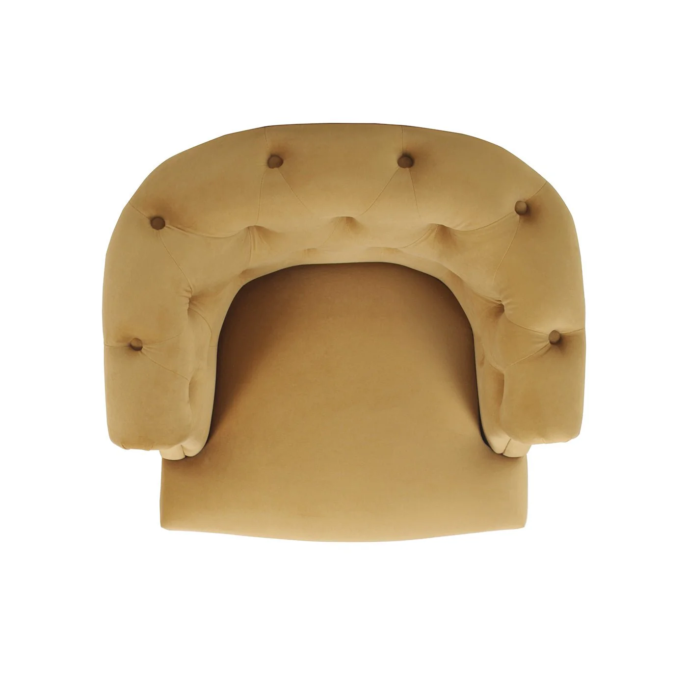 Comforts Upholstered Accent Chair with Recessed Arms and Barrel Design