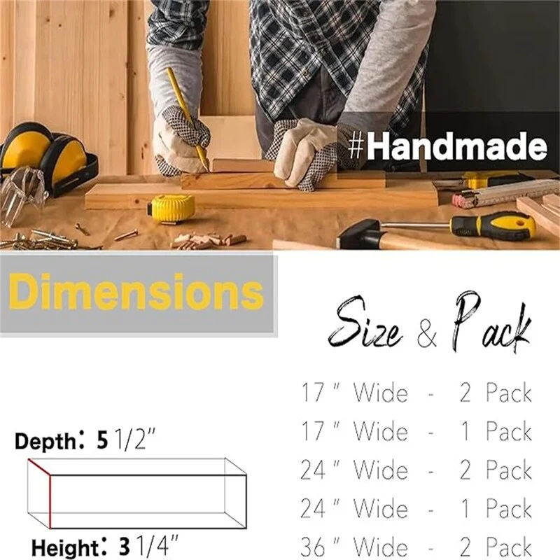 Wall Floating Shelves, Rustic Wood Shelf for Wall Mounted