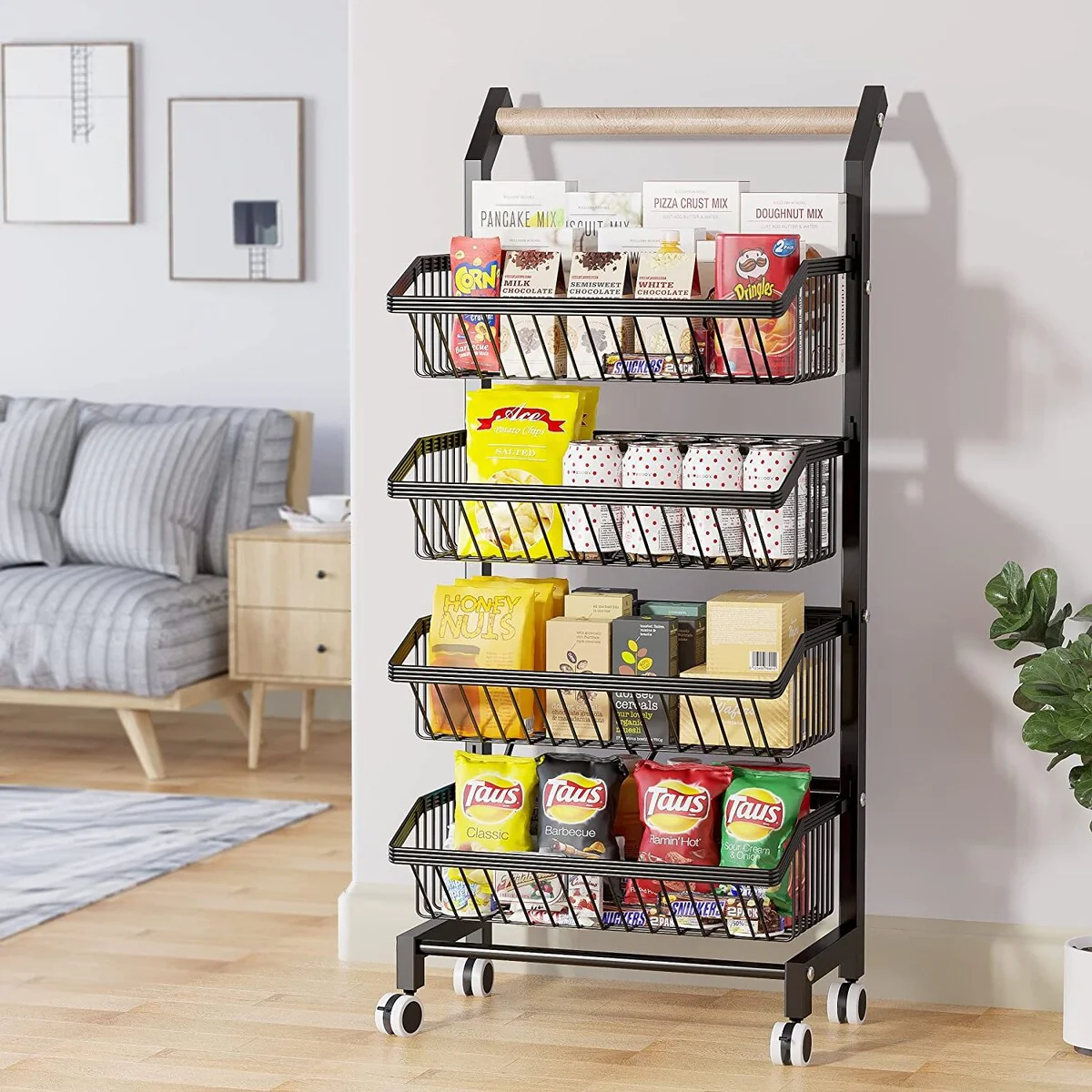 4-Tier Adjustable Fruit Vegetable Basket