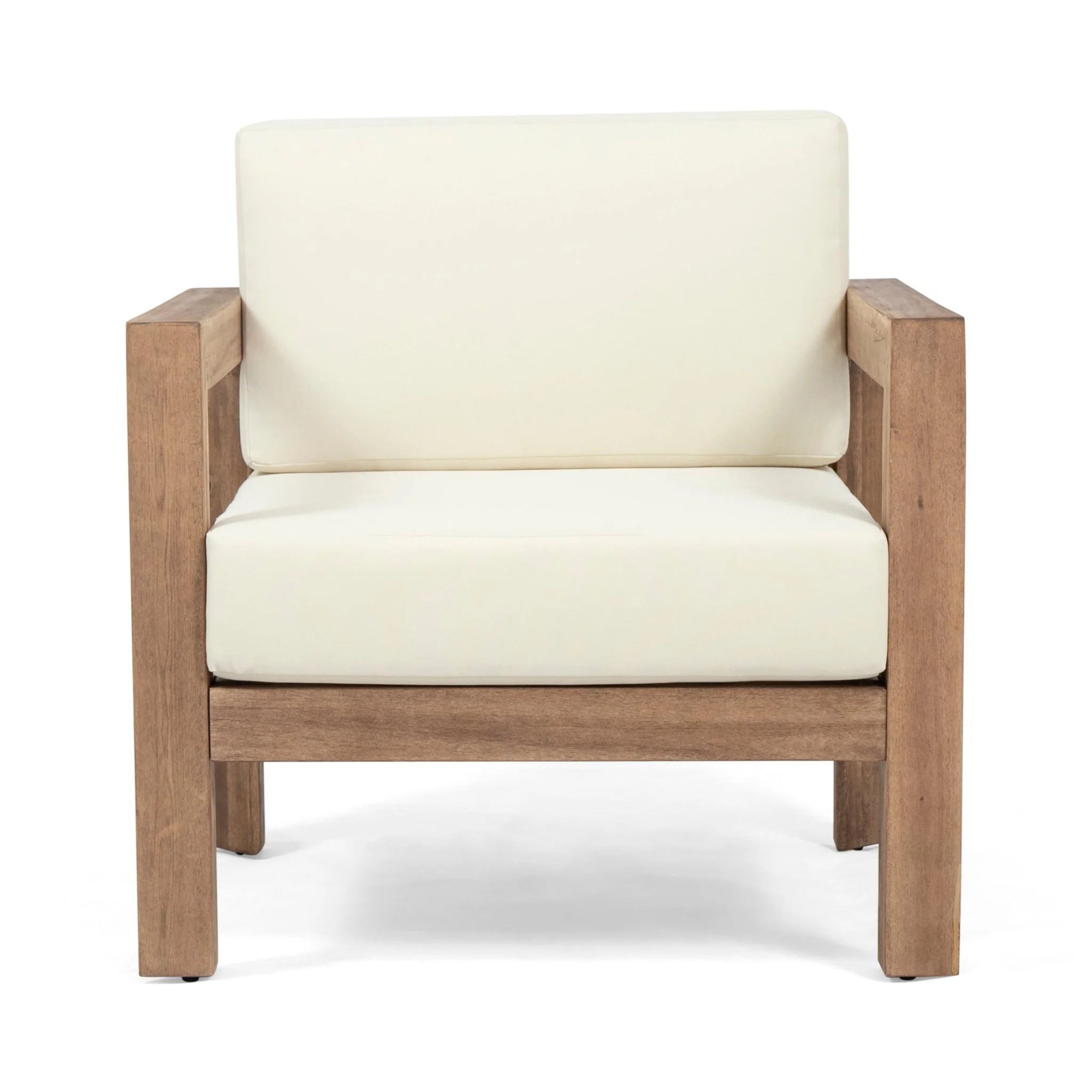 Outdoor Club Chair with Cushion and A Shape Legs