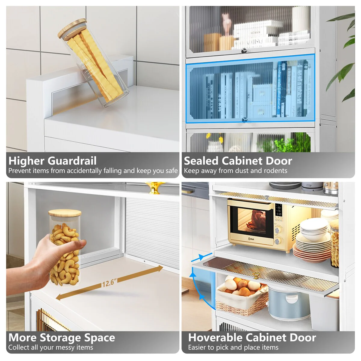 MEGA CASA 5 - Layer Steel Accent Cabinet with Door - N/A