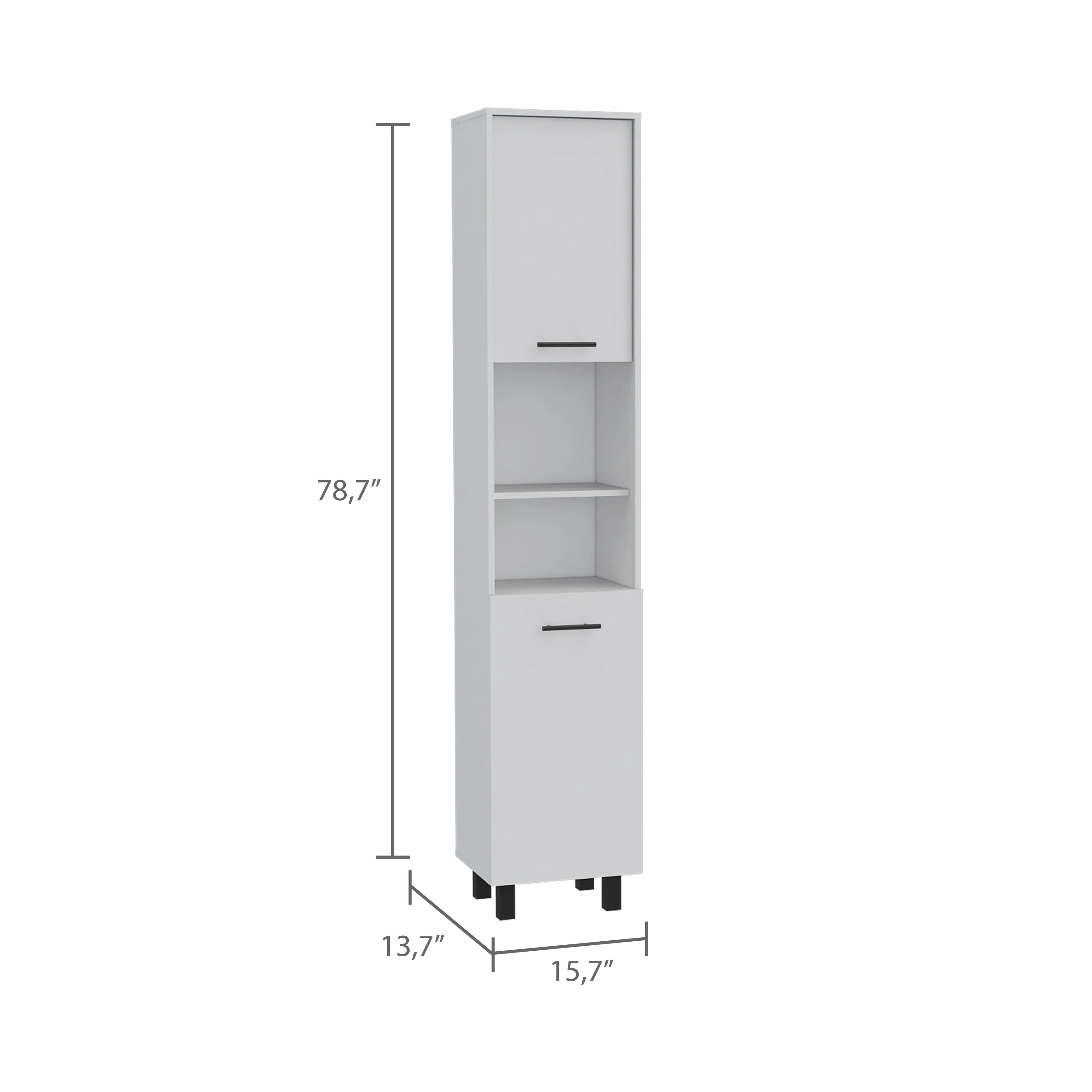 FM Furniture Sheffield 2-Door Pantry Cabinet