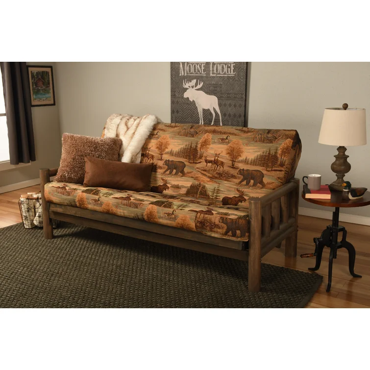 Anders Full / Double 81'' Upholstered Tufted Futon And Mattress