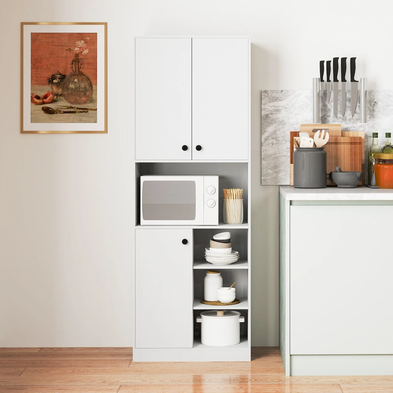 Costway Kitchen Pantry Storage Cabinet 65.5