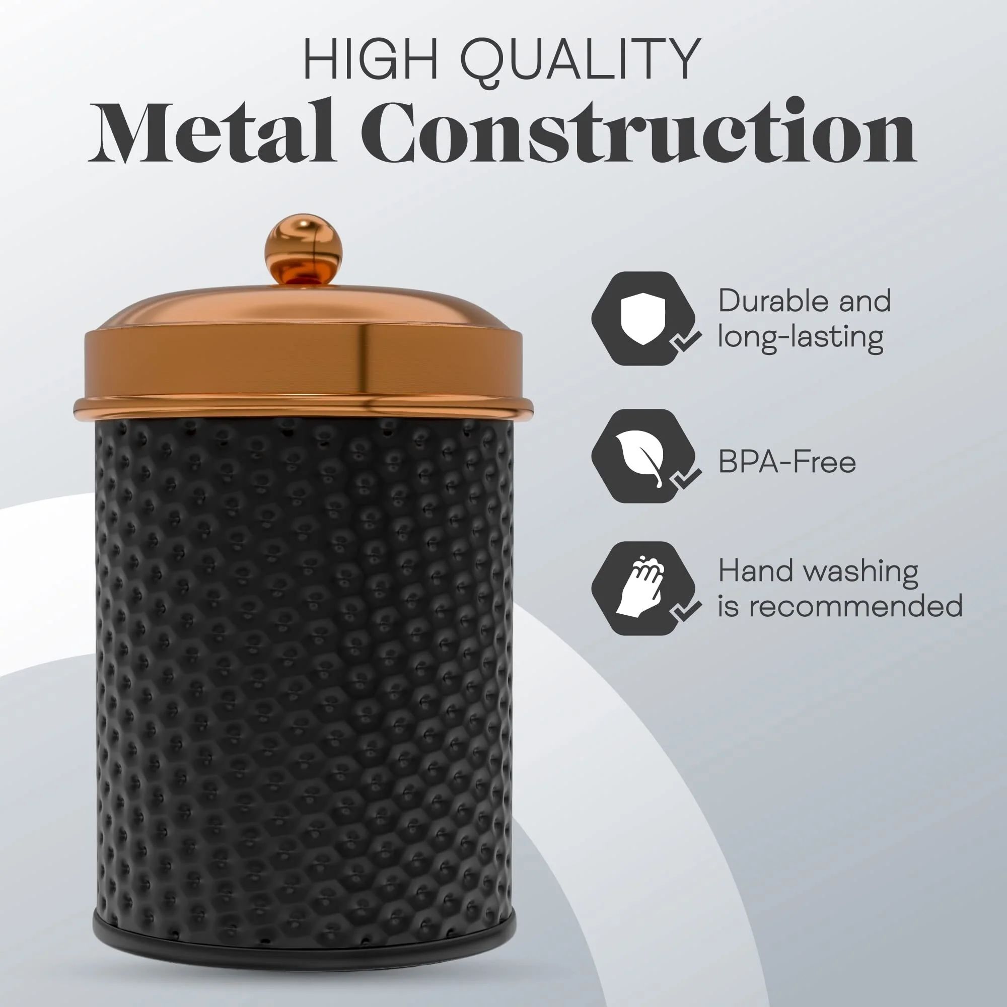 Amici Home Set of 2 Ashby Metal Canisters