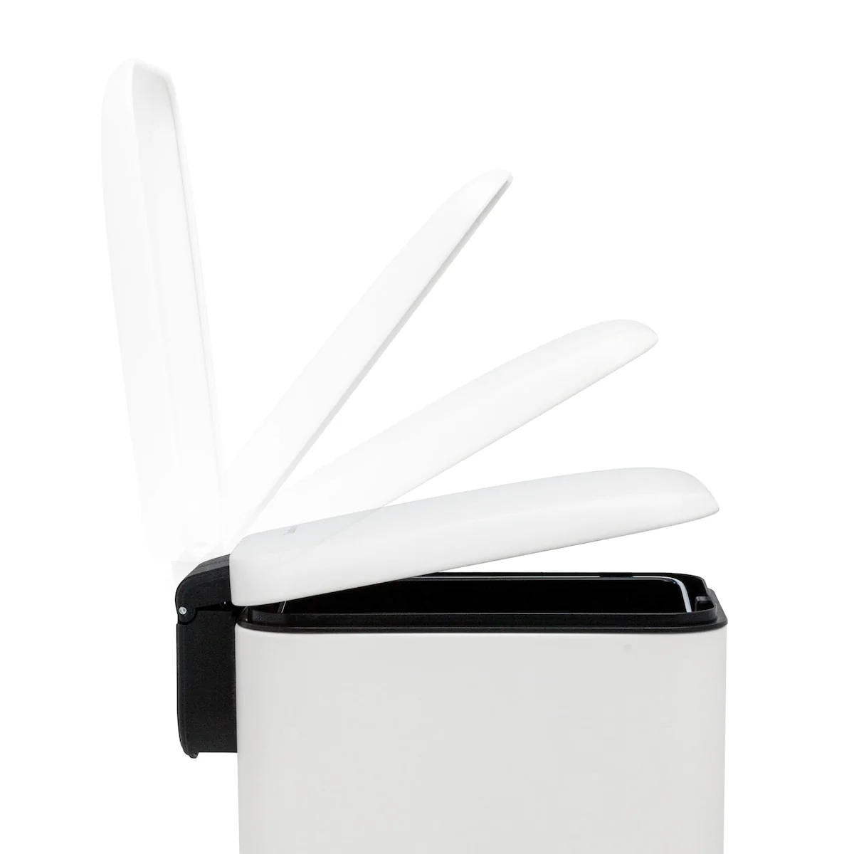 Qualiazero 5L / 1.3 Gal + 5L / 1.3 Gal Slim Stainless Steel Step Can Twin Pack