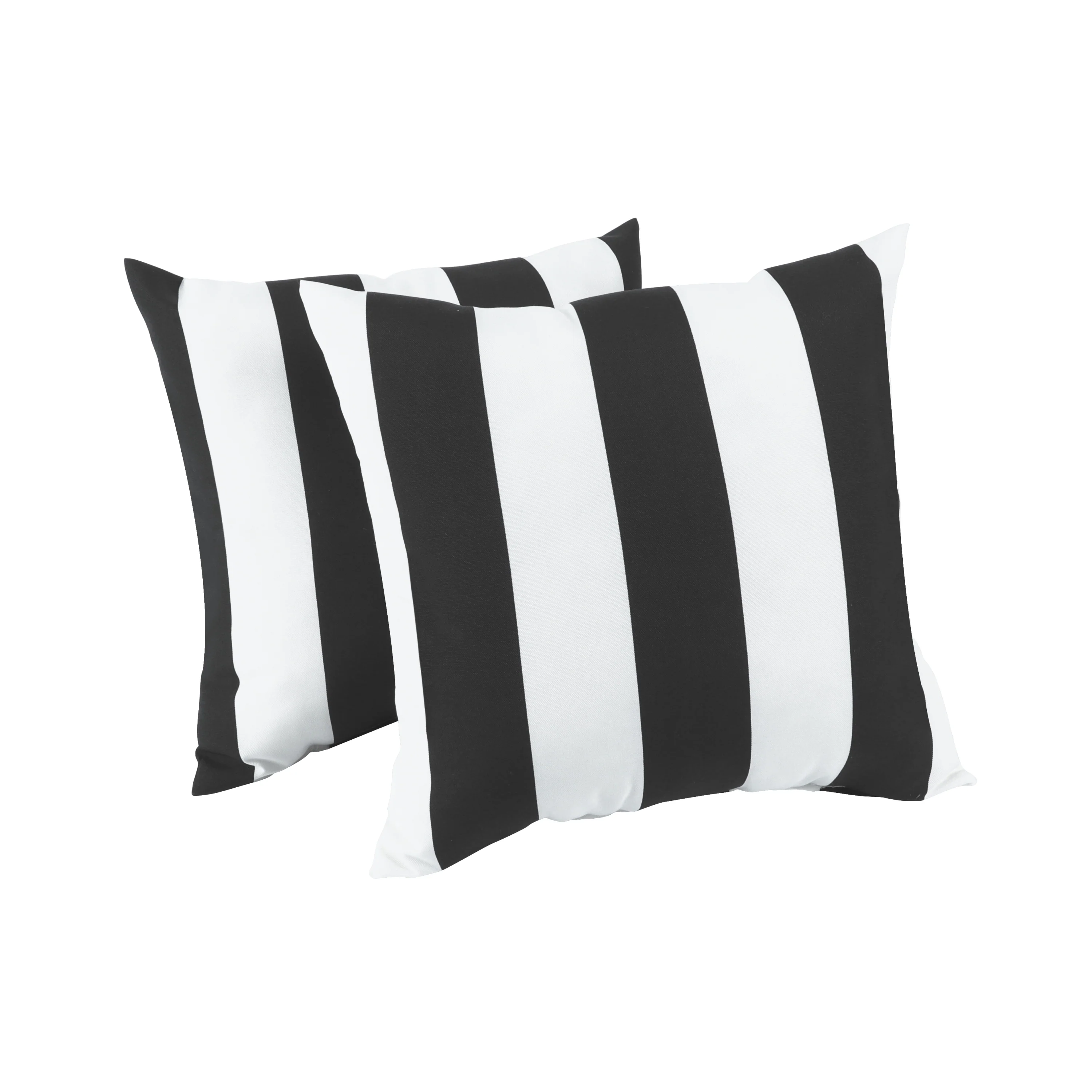 Black & White Outdoor Square Pillows, Set of 2