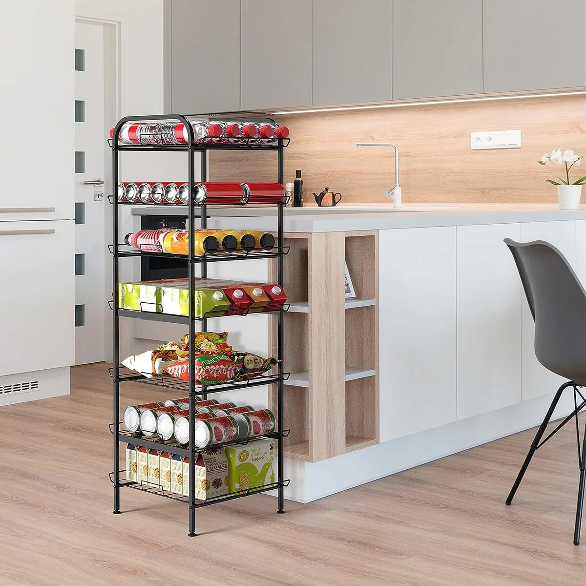Water Bottle Organizer Vertical Free Standing Storage