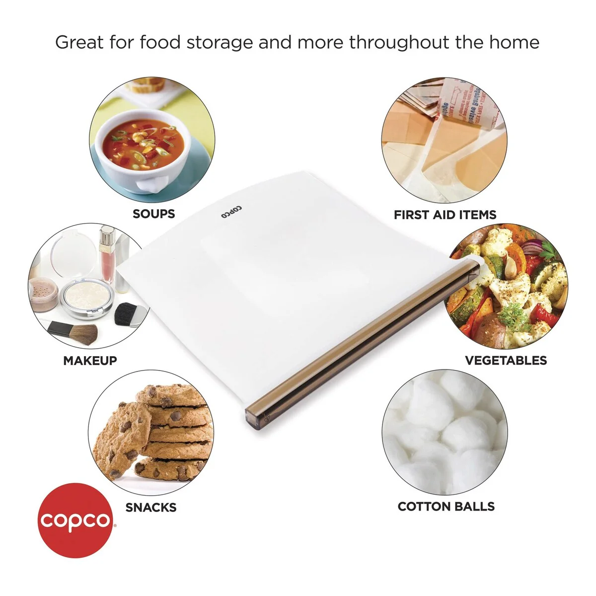 Copco Silicone Food Grade Reusable Storage Bag