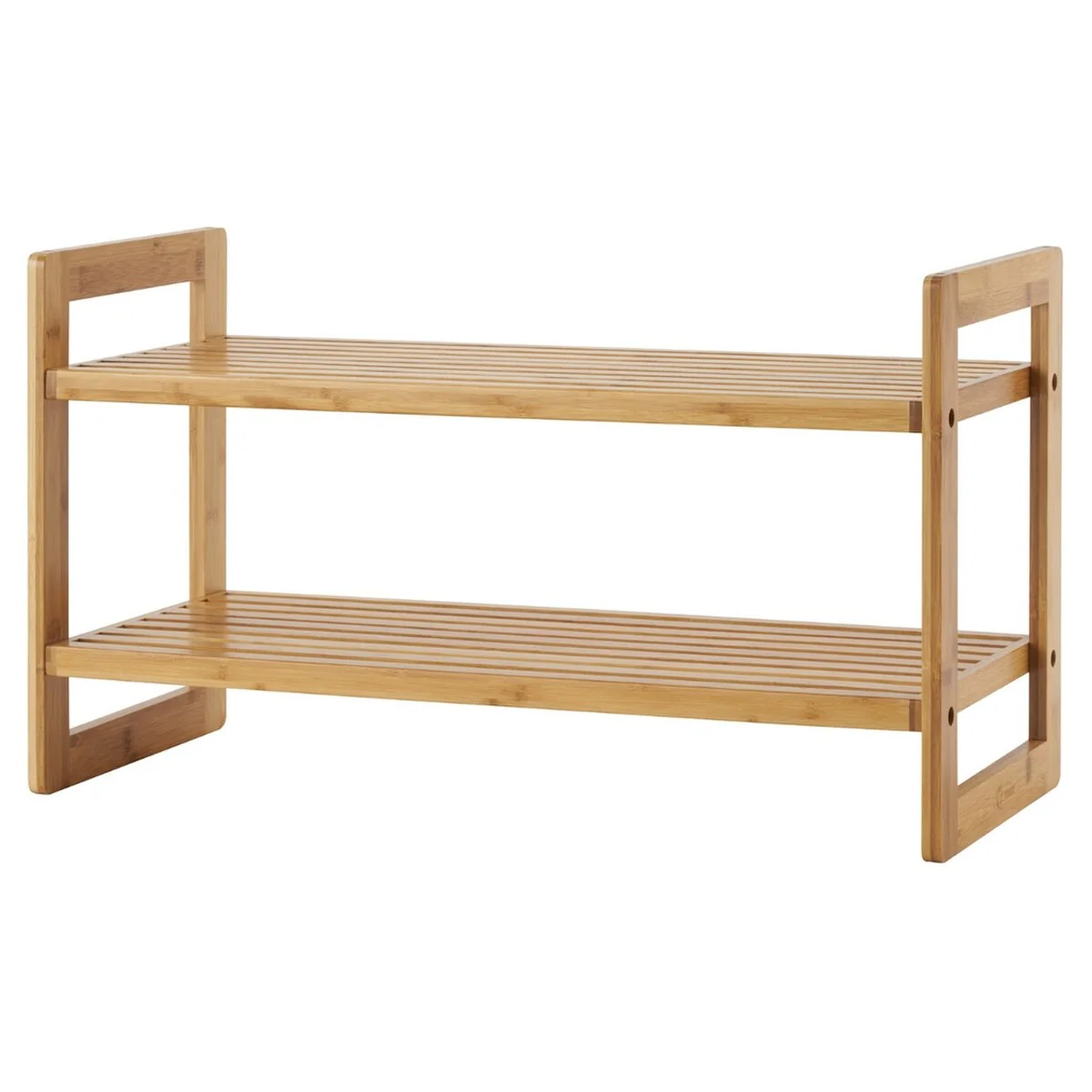 TRINITY EcoStorage® Bamboo Shoe Rack, 2-Pack