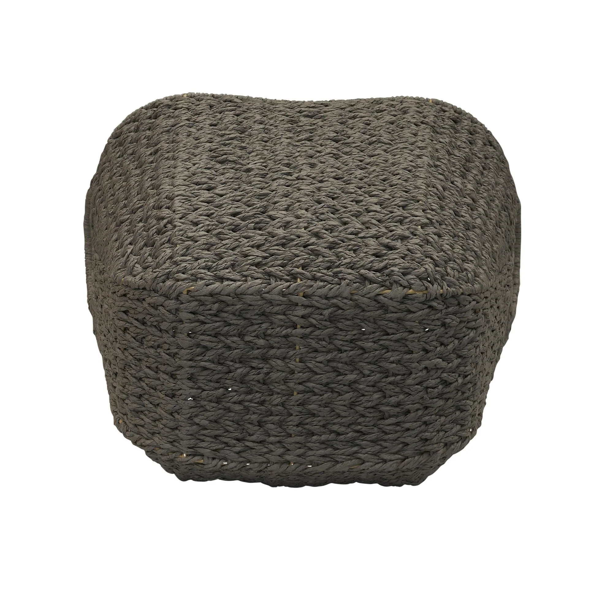 Household Essentials Woven Paper Rope Storage Basket with Handles