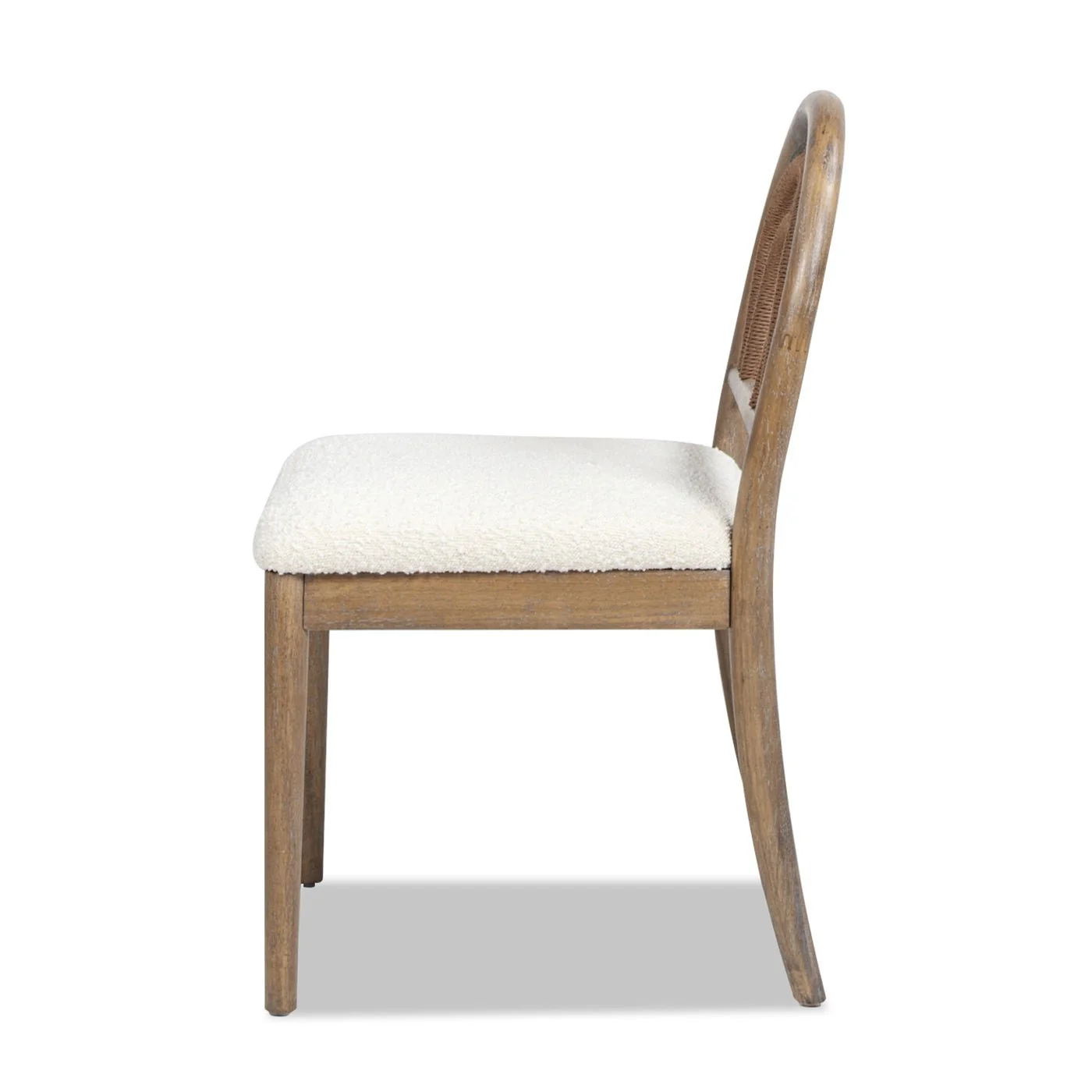 Upholstered Dining Chair with Arched Back Wood, Set of 2