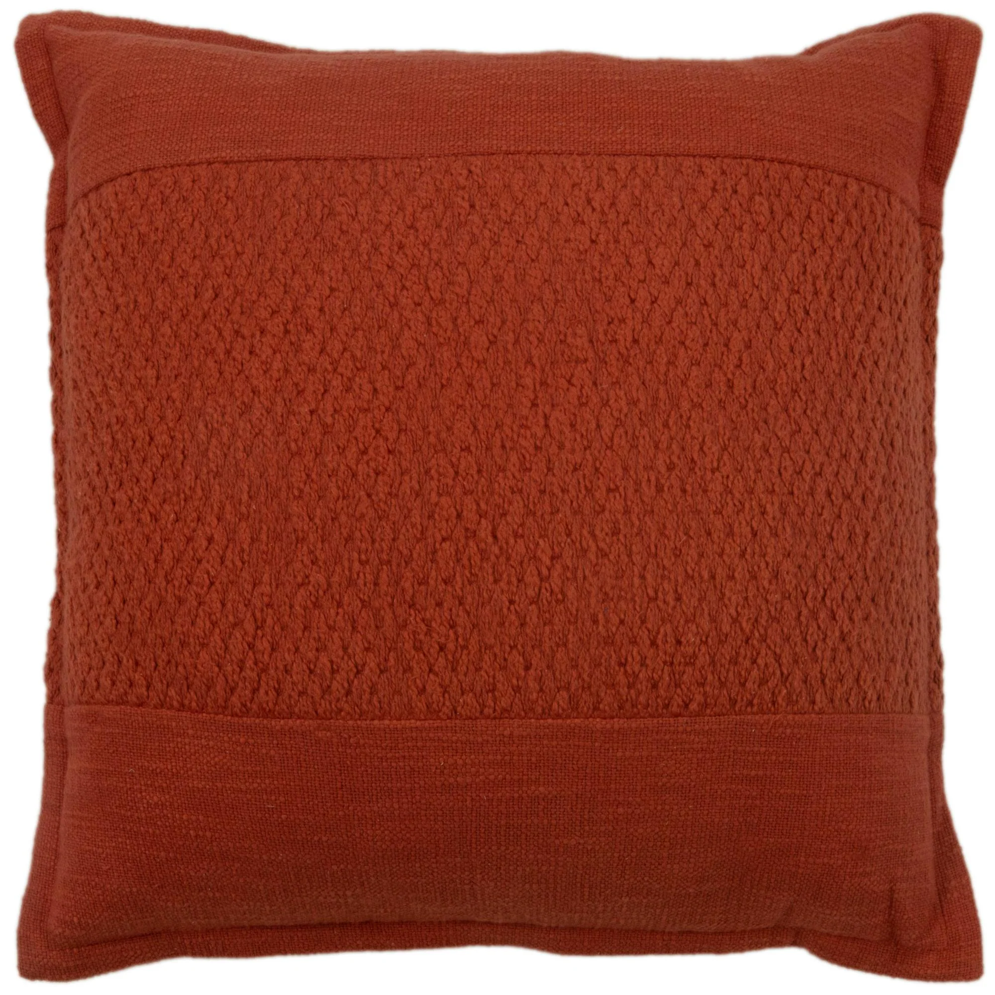 Woven 100% Cotton Solid Decorative Throw Pillow