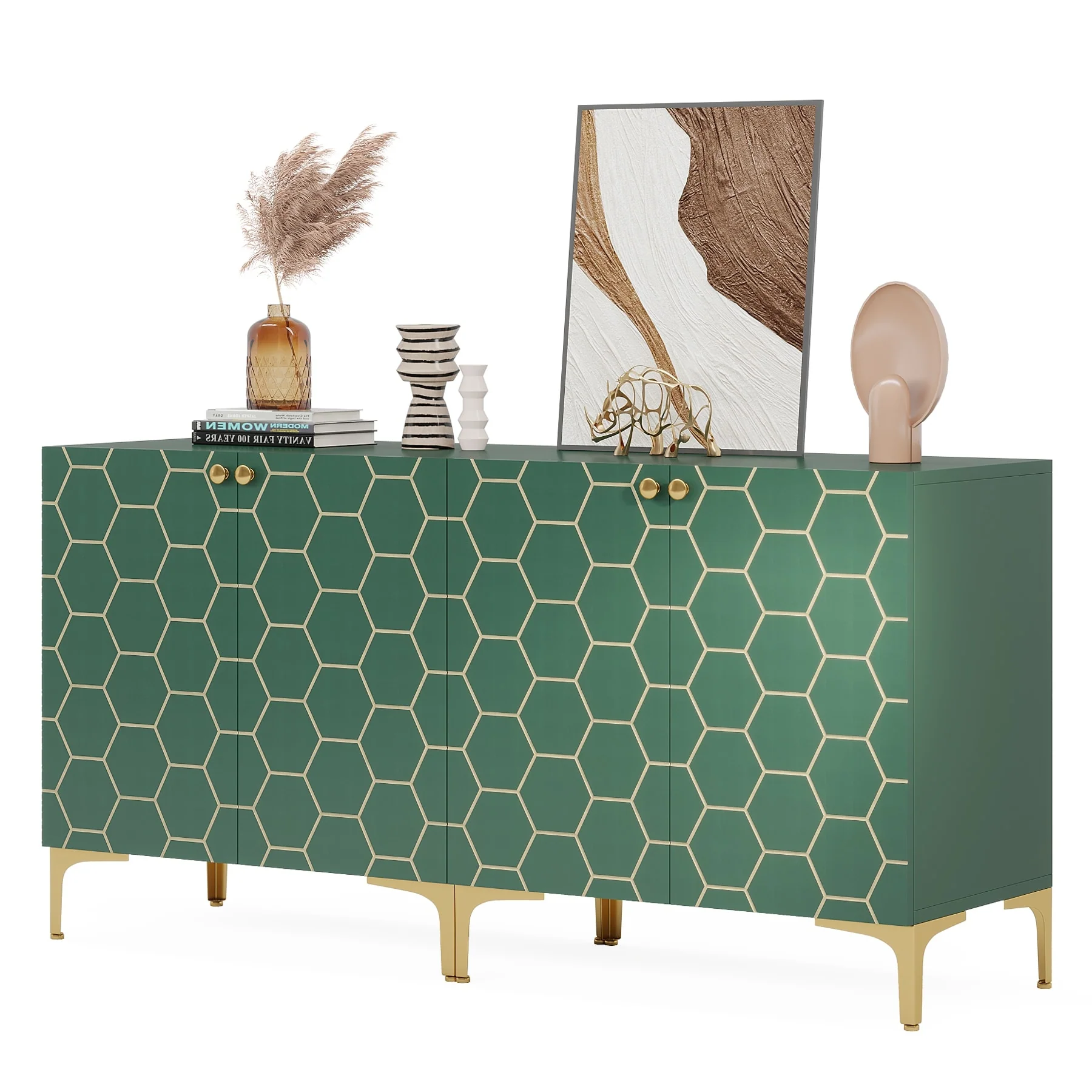 31.5'' Modern Accent Storage Cabinet for Living Room Kitchen (Set of 2 )