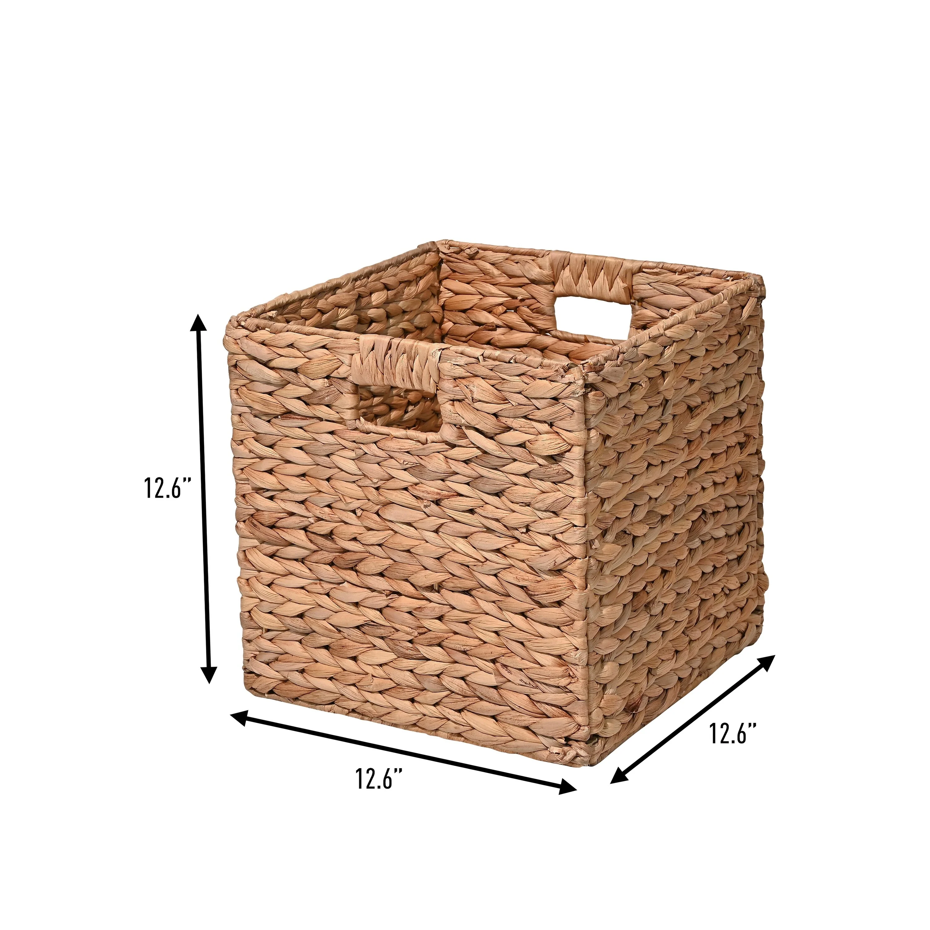 Collapsible Storage Cube Basket with Handles (Set of 5)