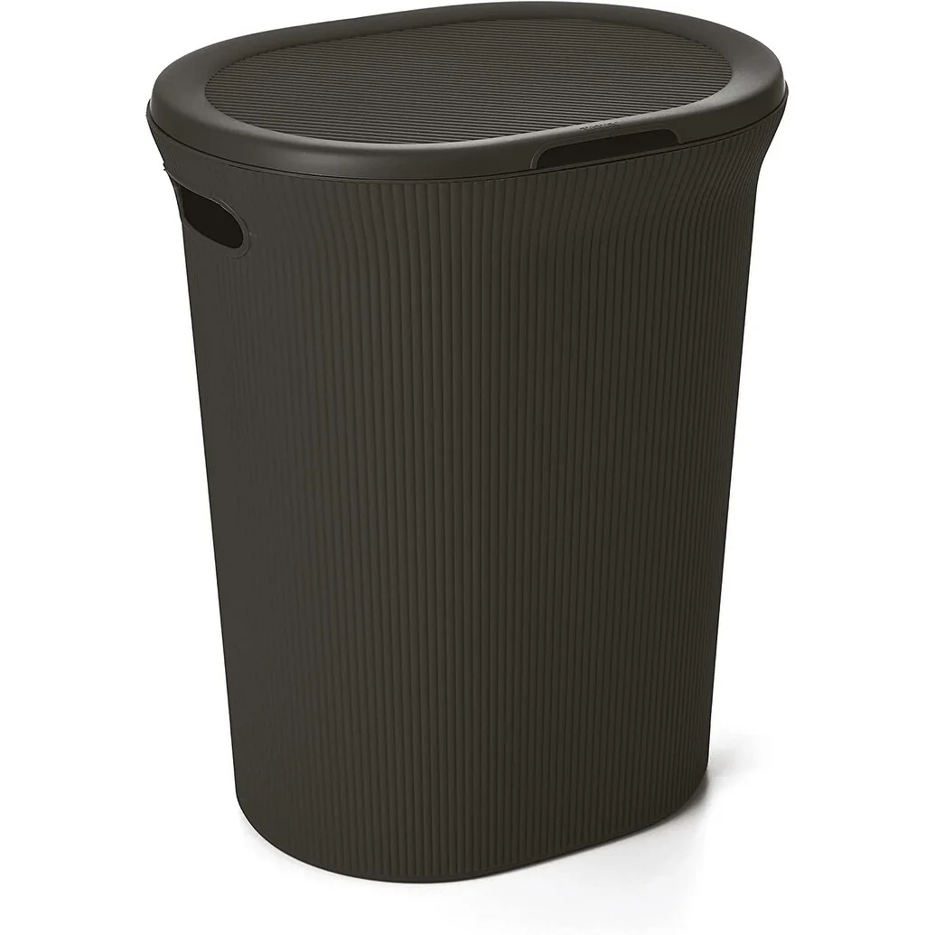 Superio 40 L Ribbed Laundry Hamper with Lid - Capacity: 40l