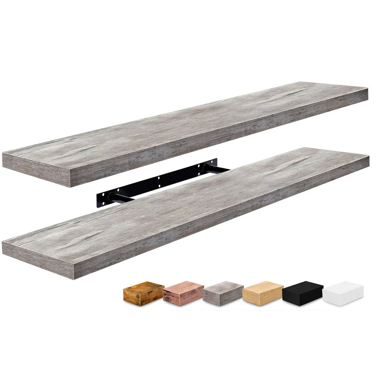 Sorbus Long Floating Shelves for Wall Set of 2 - 35