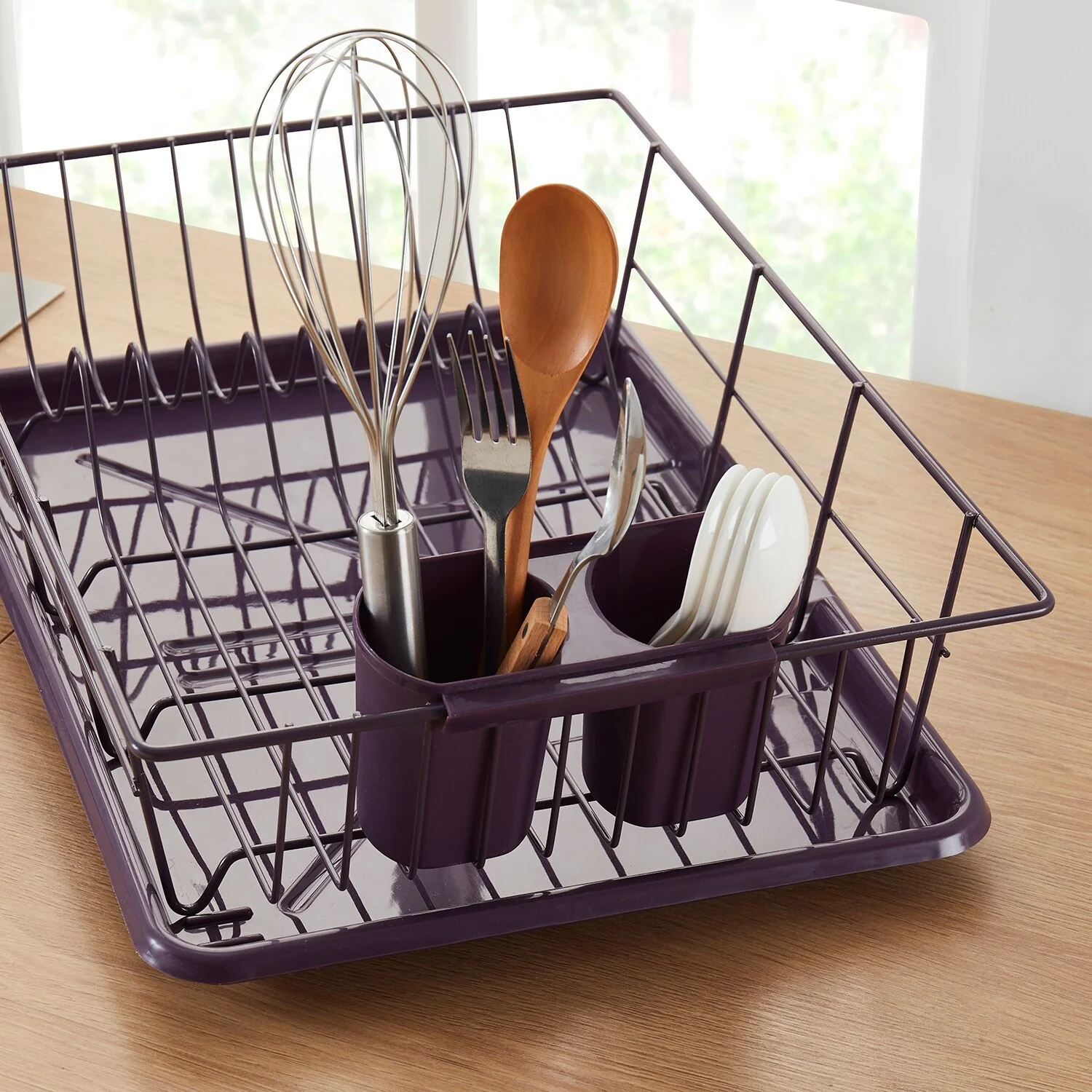 Sweet Home Collection 3-Piece Kitchen Sink Dish Drainer Set
