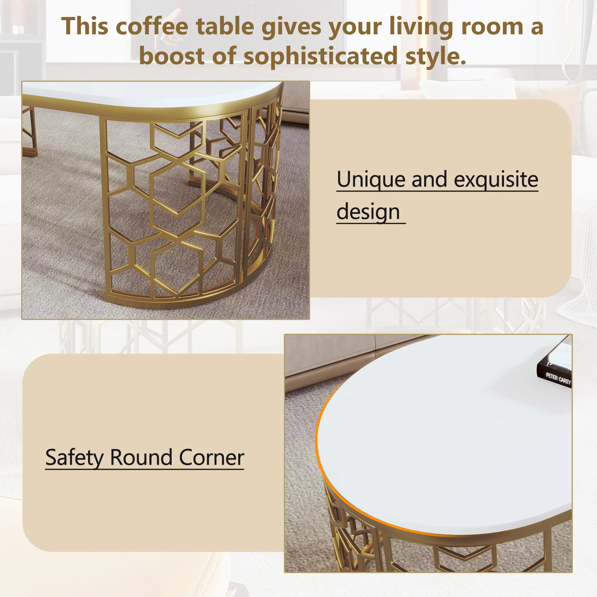 Modern Oval Coffee Table