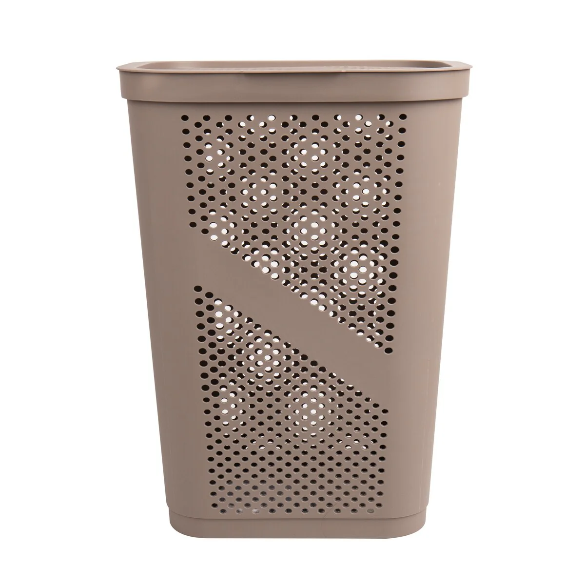 Mind Reader 60L Slim Laundry Hamper, Clothes Basket, Lid, Ventilated, Plastic, 17.25