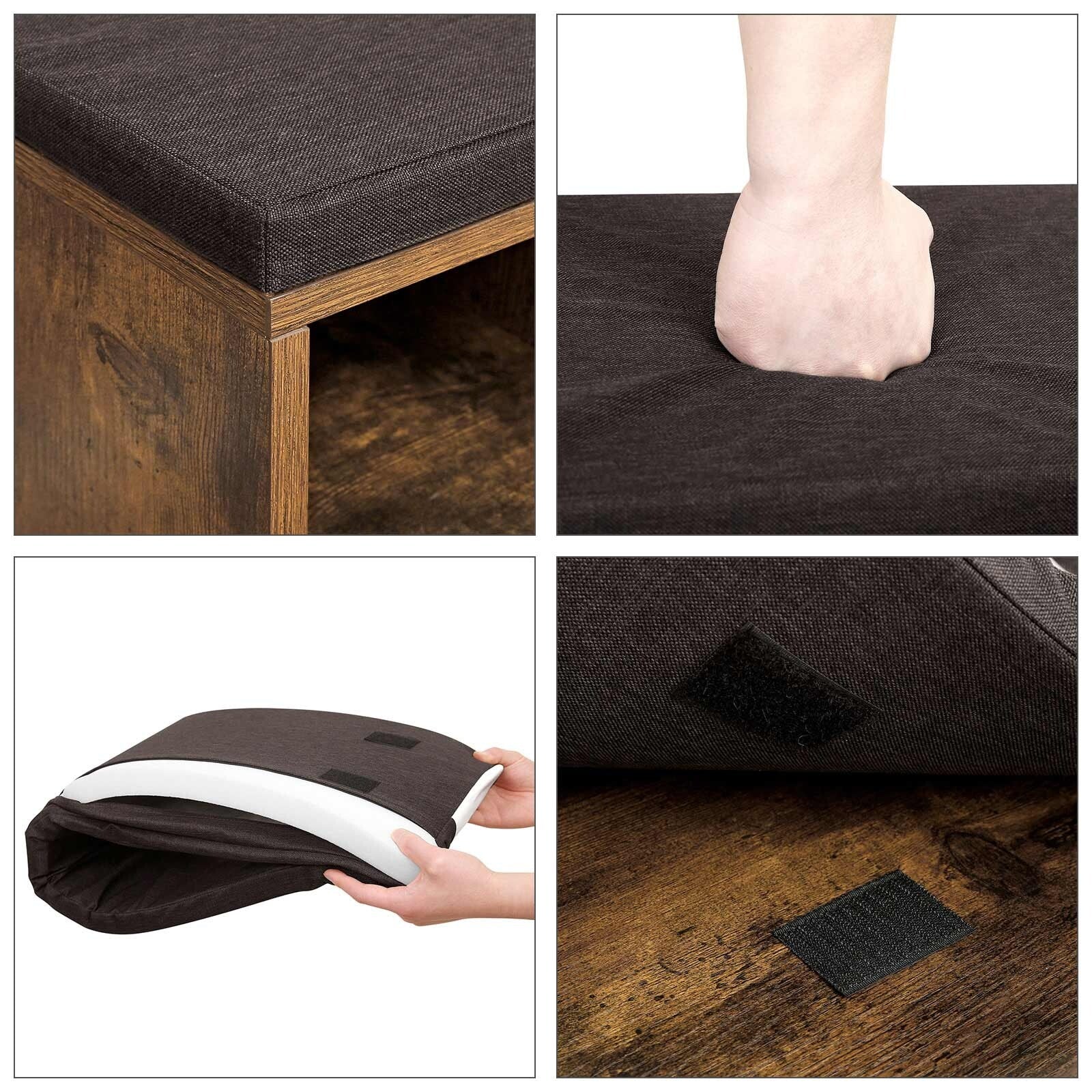 VASAGLE Shoe Bench with Cushion