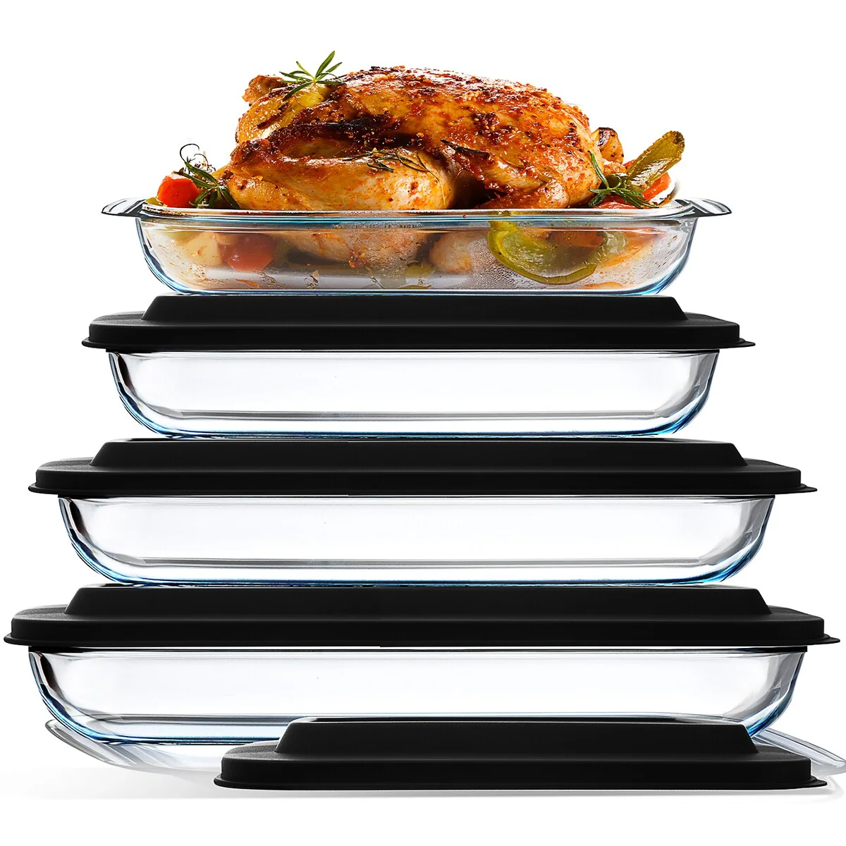 Eatex Baking Lasagna Pans Set with lid
