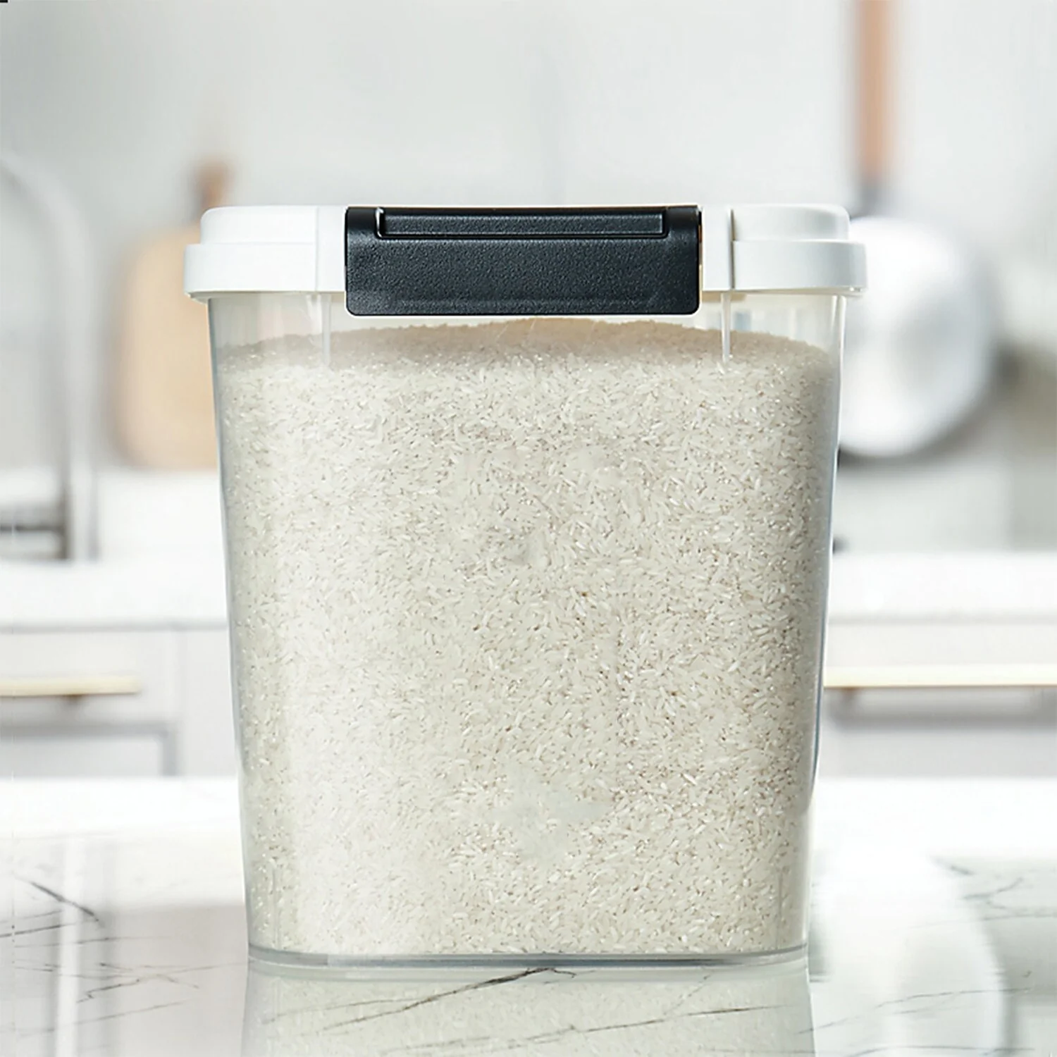 HANAMYA Rice Storage Container with Measuring Cup