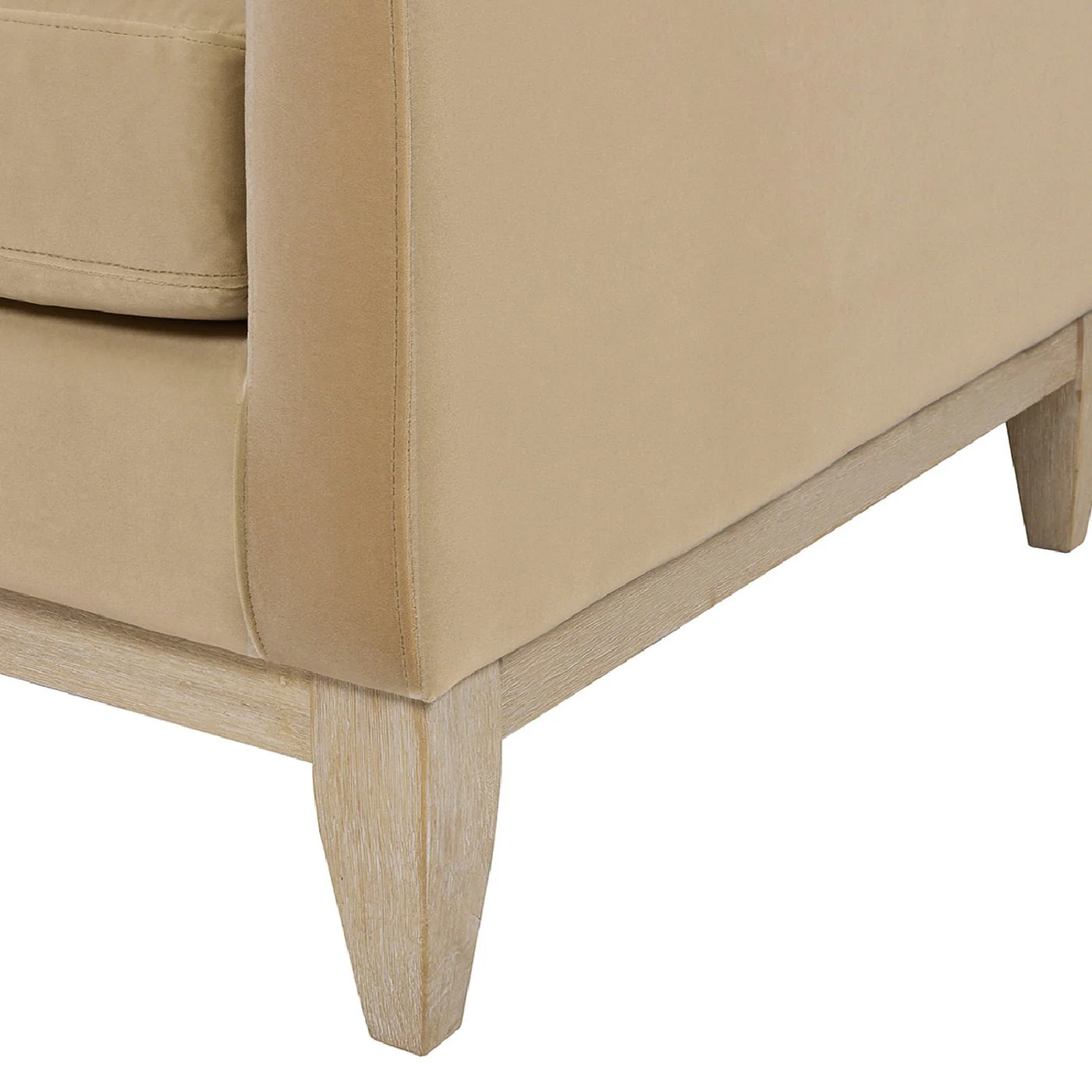 Contour Velvet Upholstered Accent Chair with Removable and Reversible Back