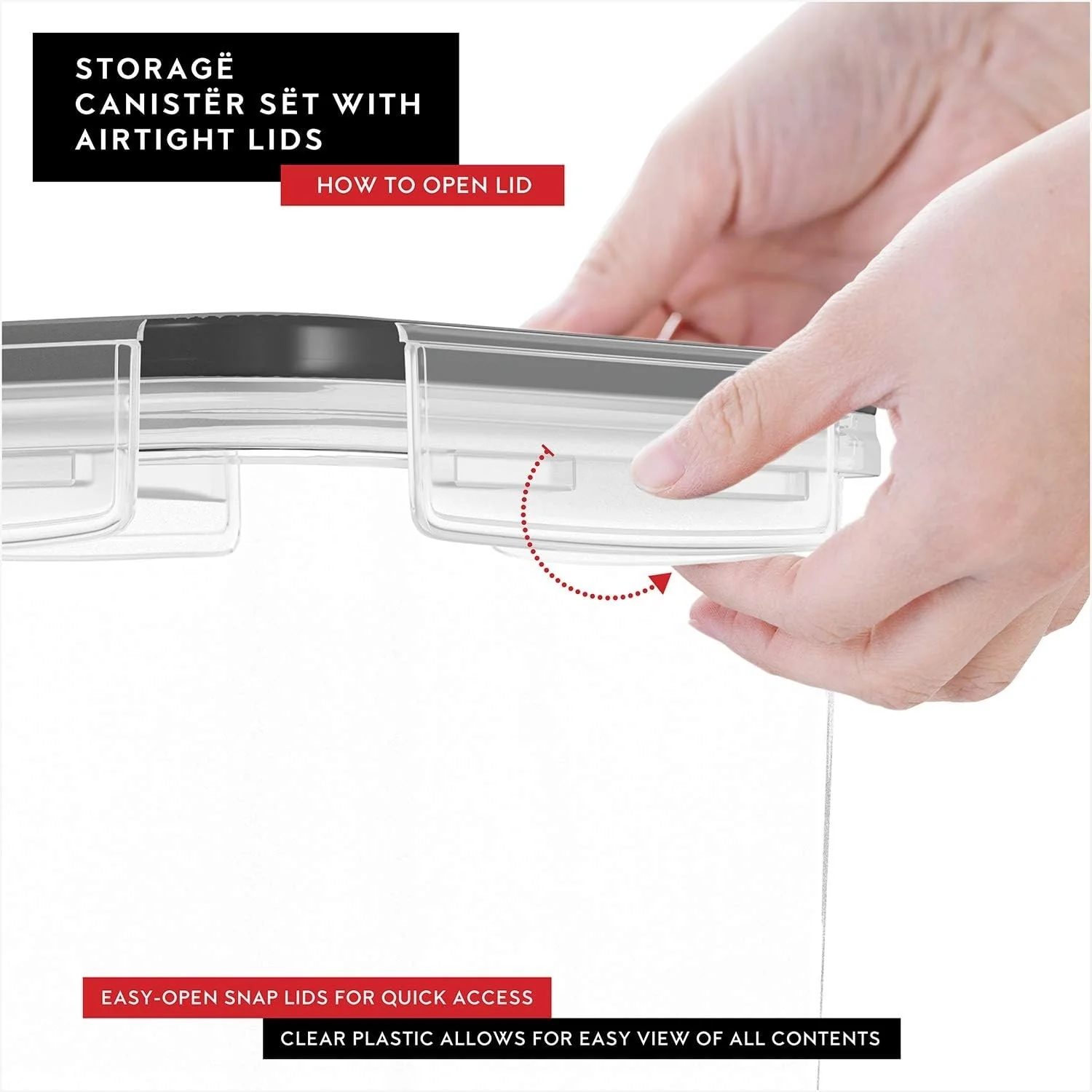 DWËLLZA KITCHEN 4L Cereal Containers Storage Set of 4