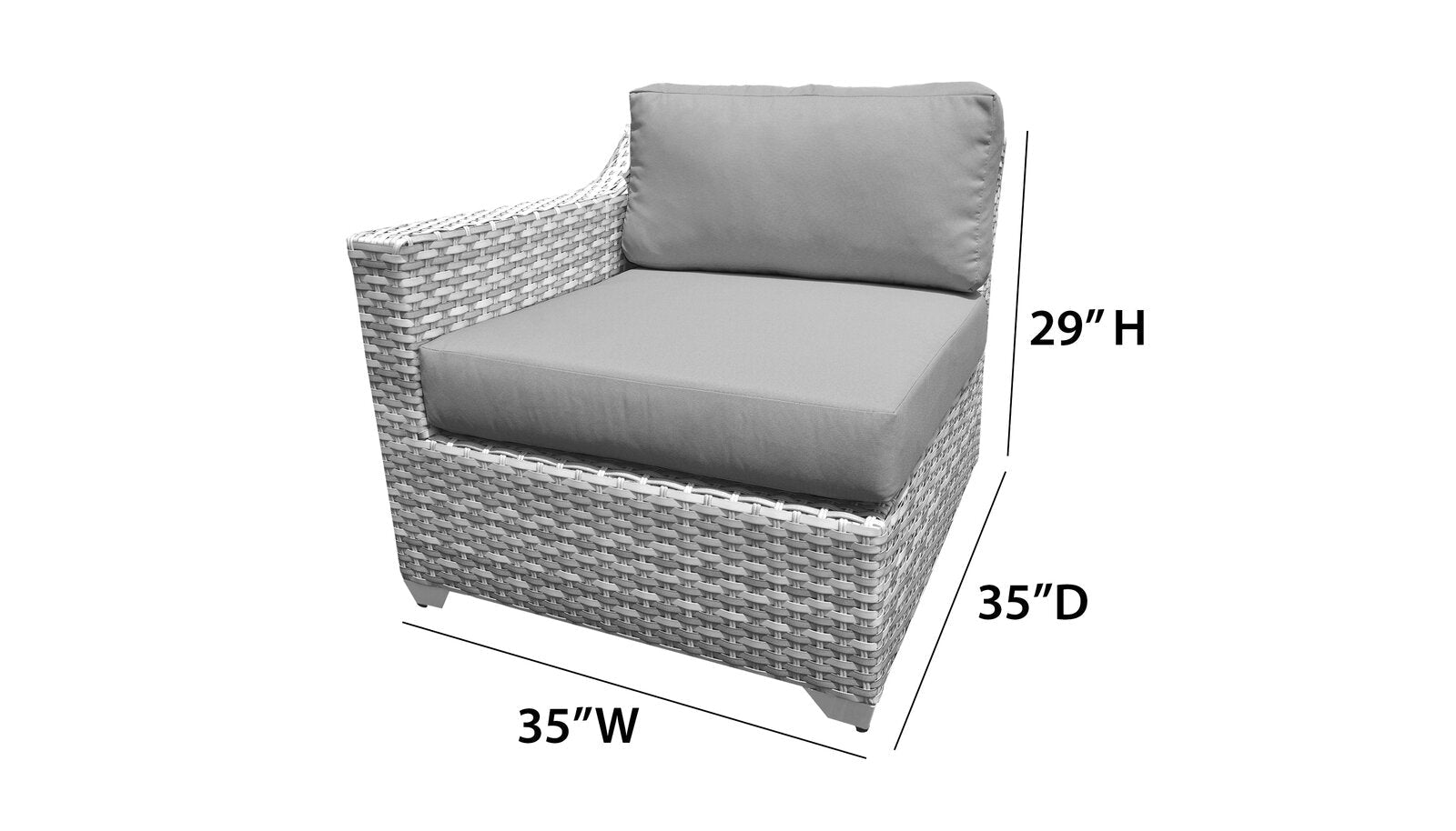 Falmouth Wicker/Rattan 4 - Person Seating Group with Cushions