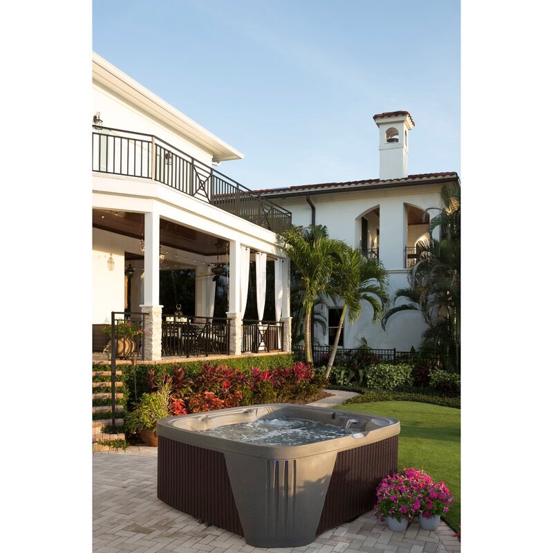 Aquarest Spas, Powered By Jacuzzi® Pumps 6 - Person 45 - Jet Square Plug And Play Hot Tub with Ozonator