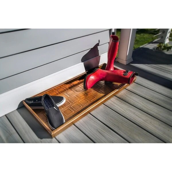 Good Directions Squares Multi-purpose Copper Boot Tray