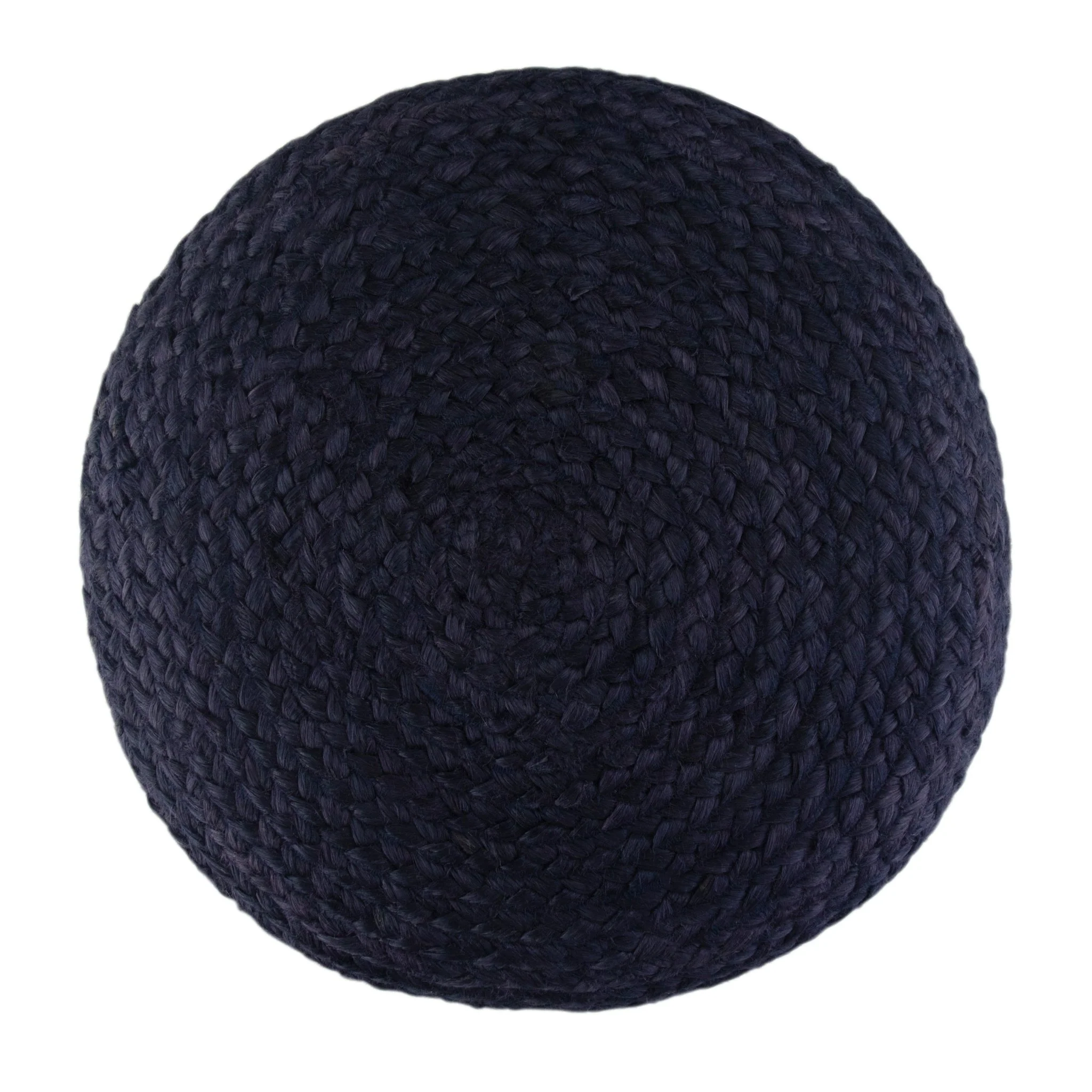 Blissara Multi-functional Round Pouf with Braided Jute