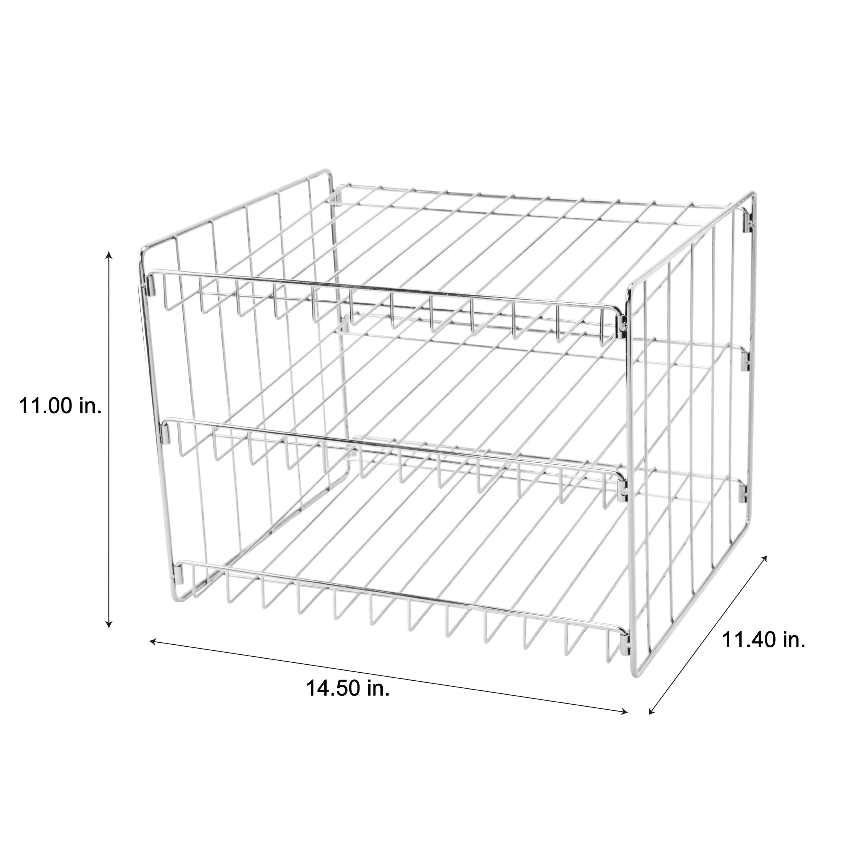 Kitchen Details 3 Tier Can Storage Organizer Rack - 14.5