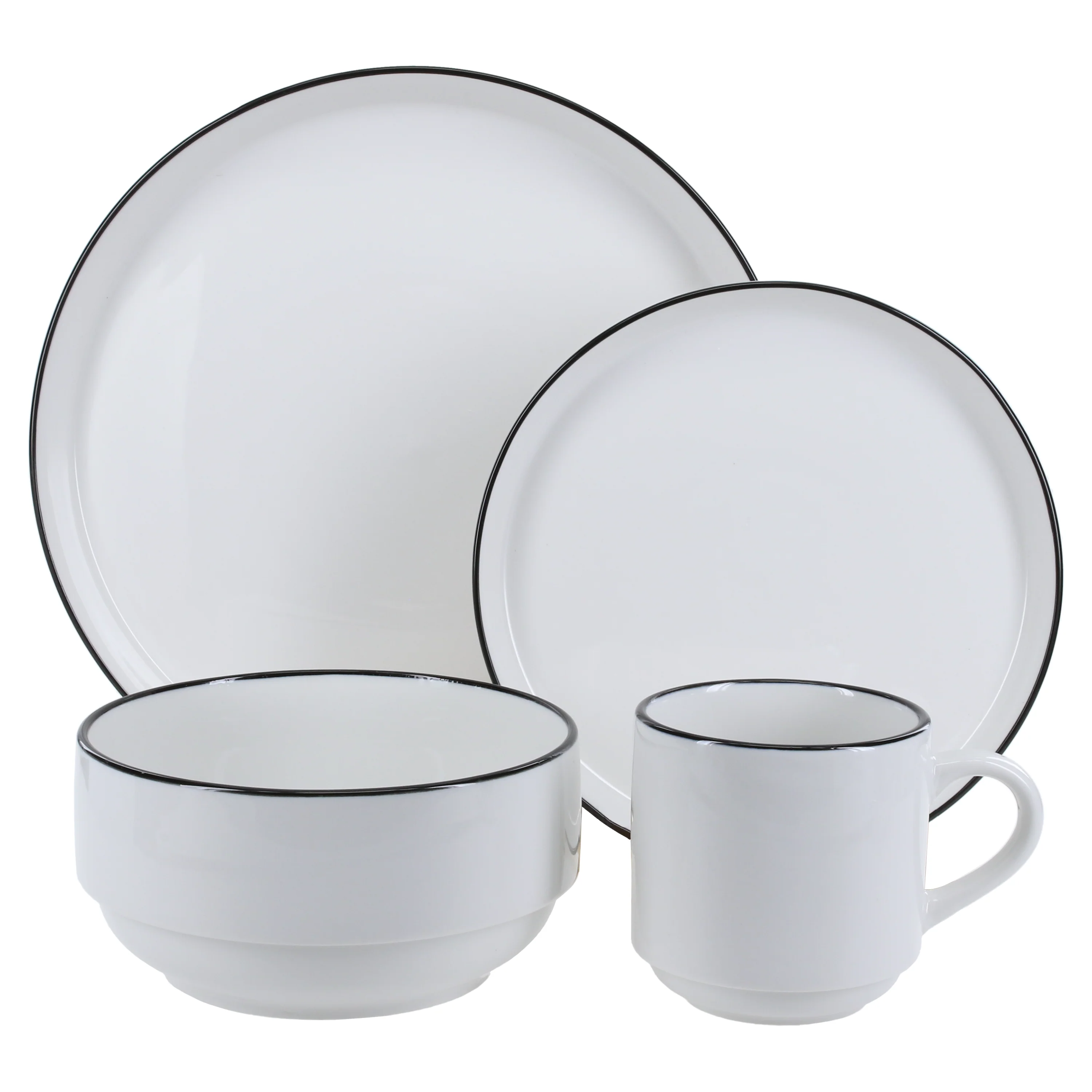 Stackable 16 Piece Dinnerware Set