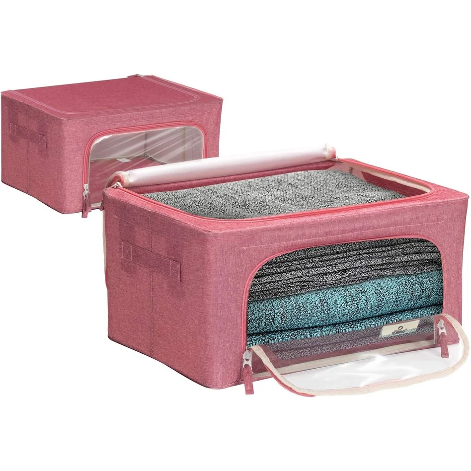 Storage Box With Window Small - 2 Pack - N/A
