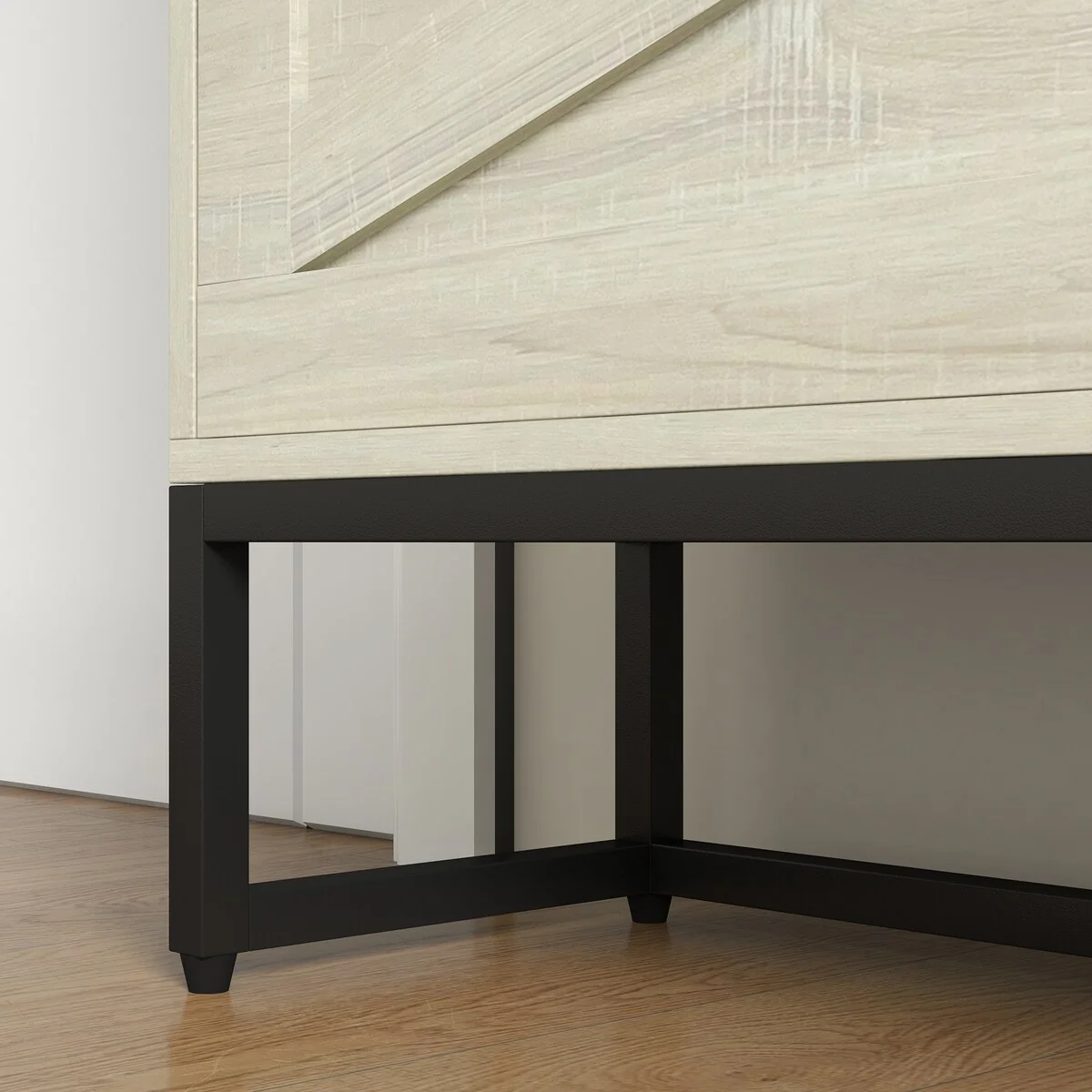 HOMCOM 2 Flip Drawers Shoe Storage Cabinet with Adjustable Shelves, and Top Drawer