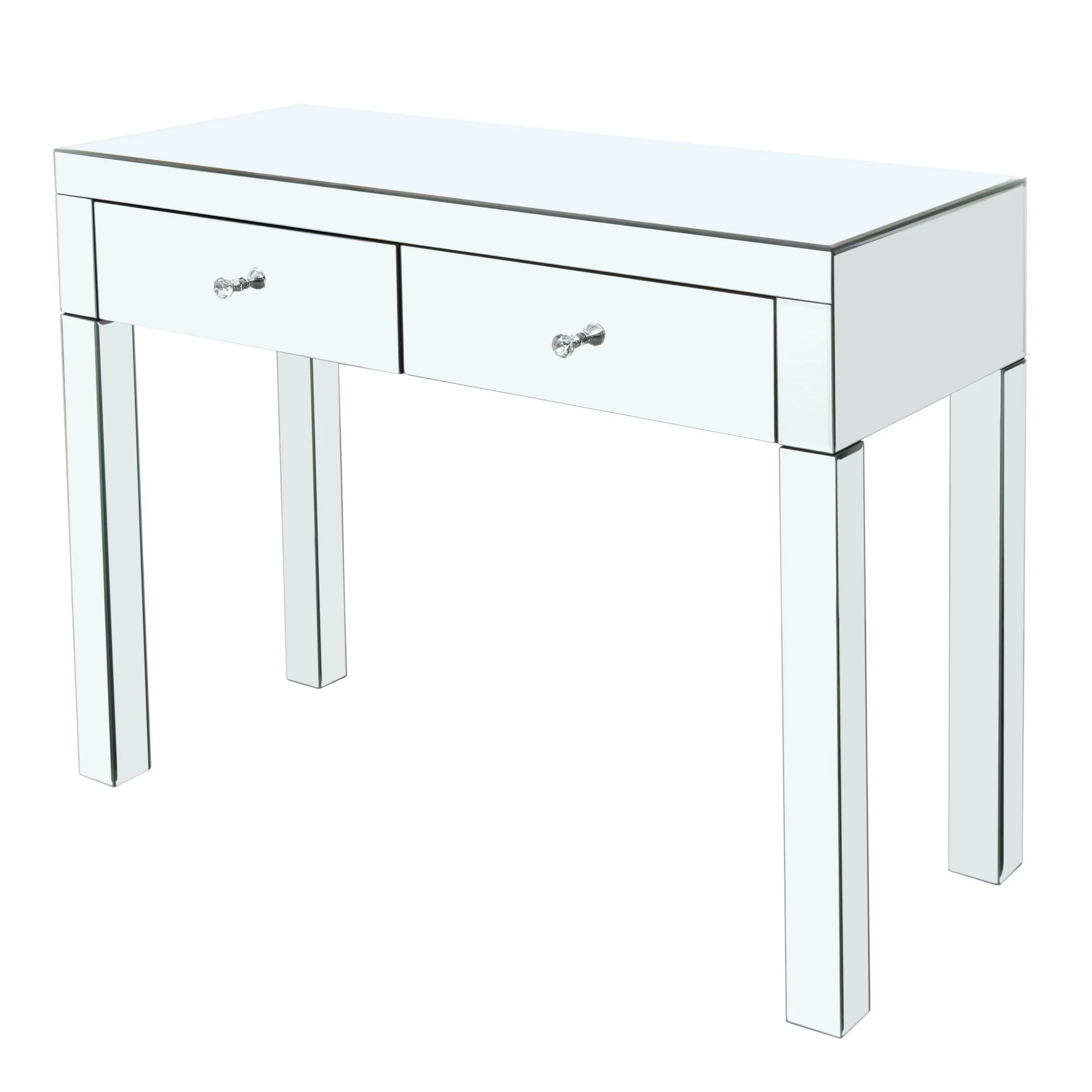 Dressing Table with 2 Drawers and Iron Legs