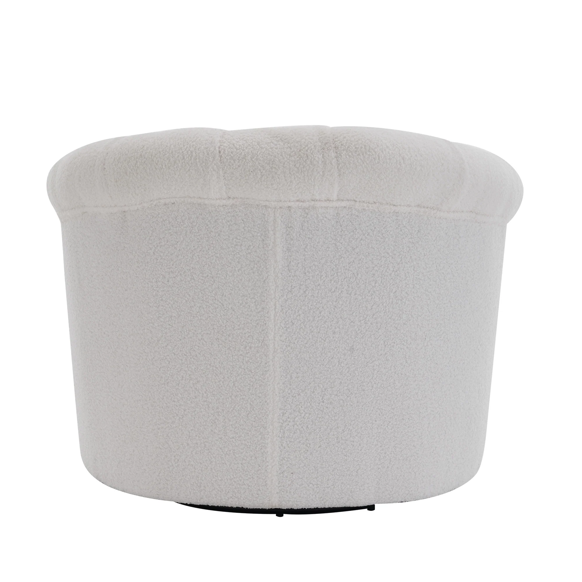 Swivel Barrel Chair with Ottoman