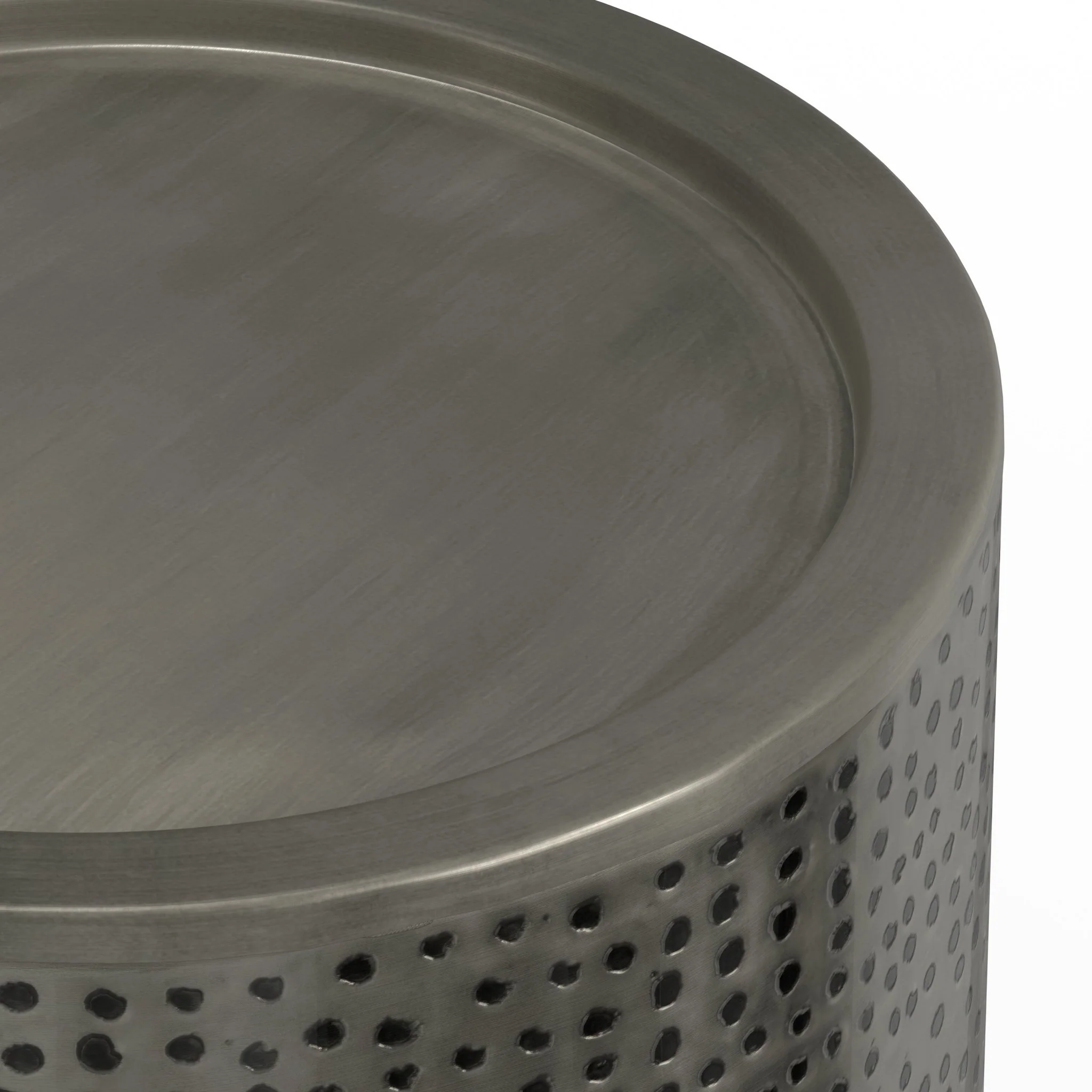 Hyperion Side Table with Round Cylinder Shape