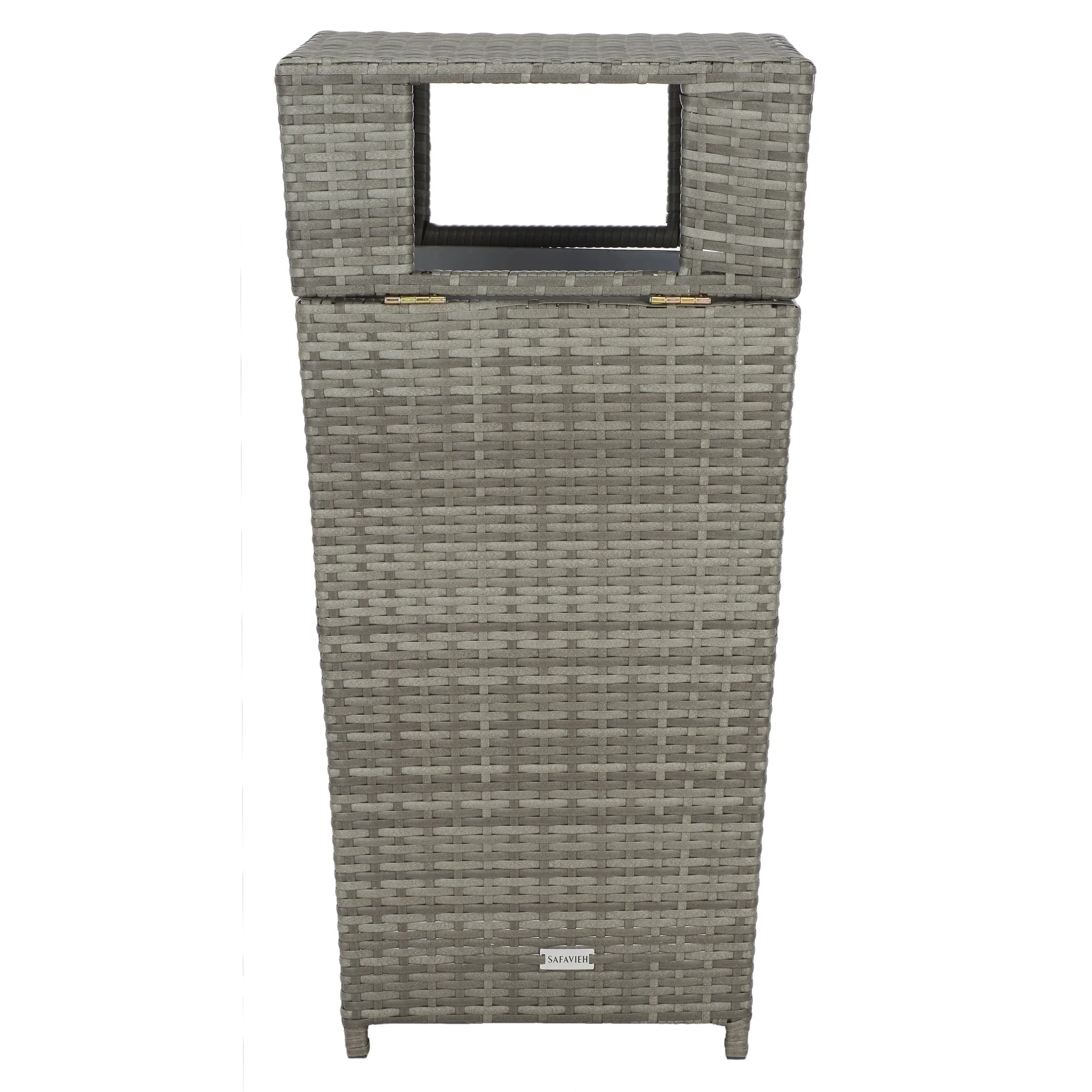SAFAVIEH Outdoor Jennie Trash Bin (Fully Assembled)