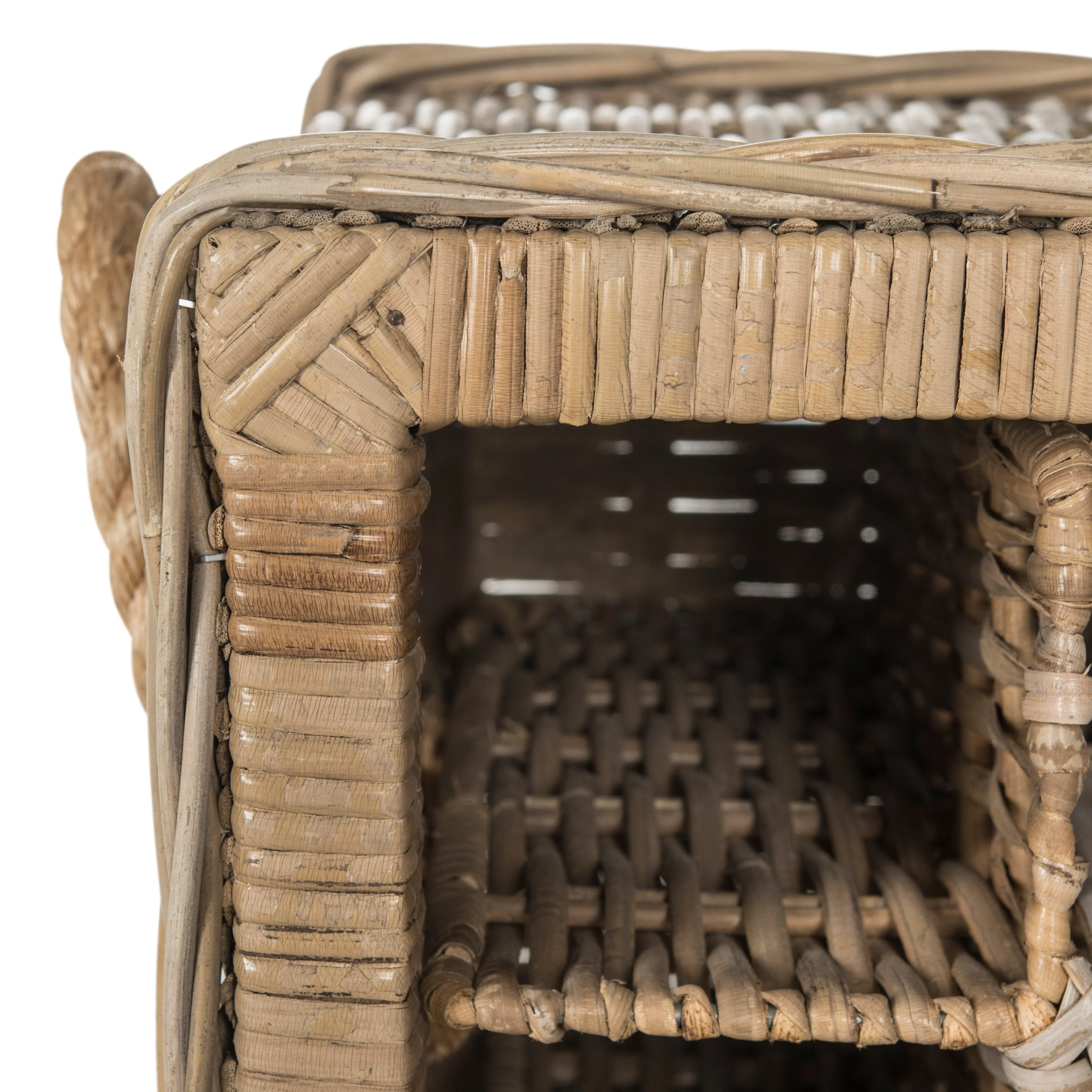 SAFAVIEH Kikuko Natural 16-Bottle Wicker Storage Wine Rack - 20Wx14Dx20H